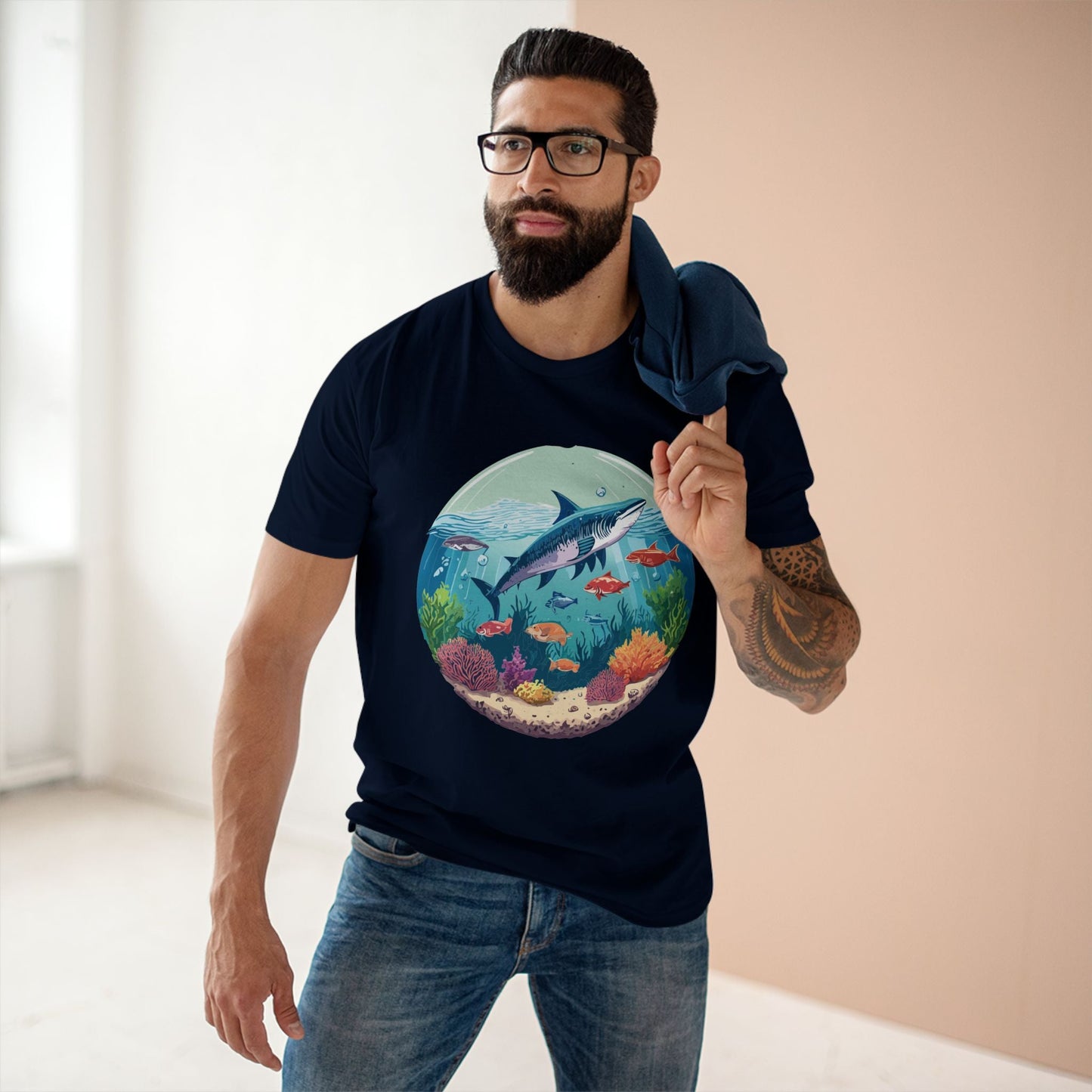 Pacific Ocean Graphic Design Unisex 100 Cotton Tee 2