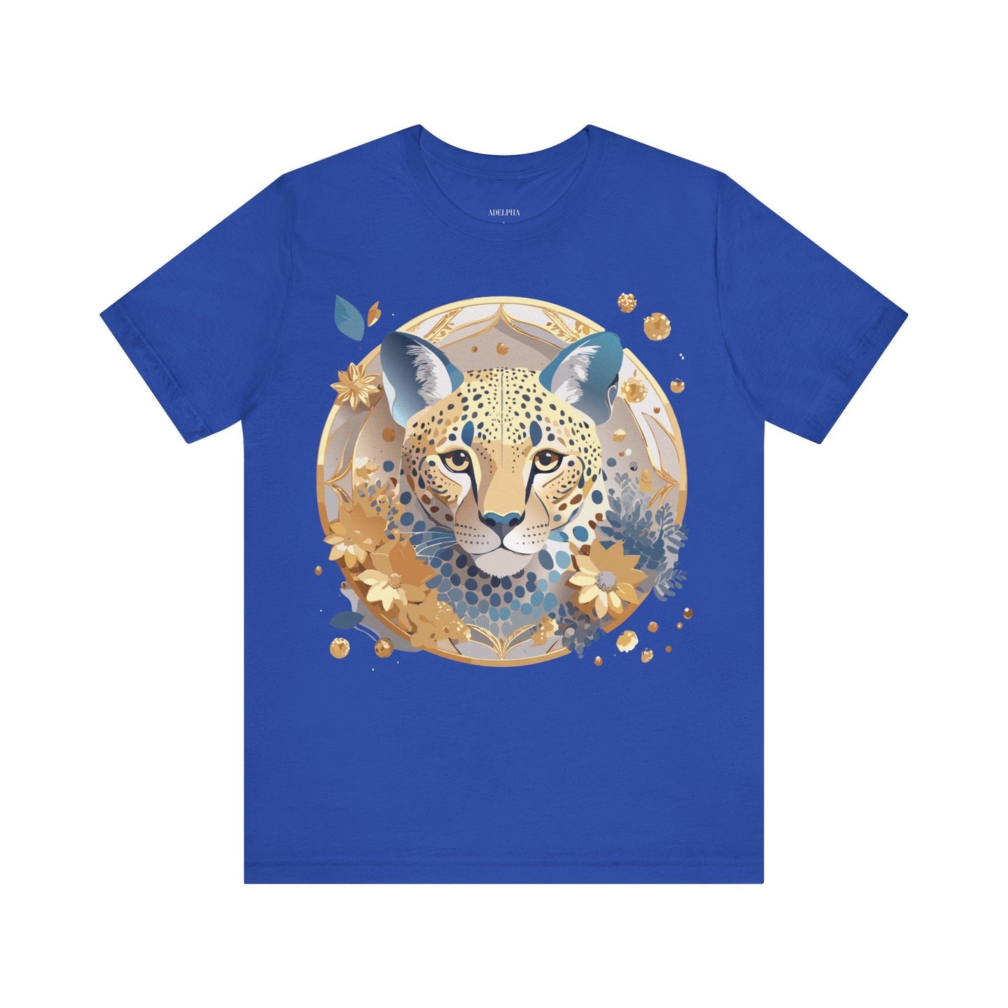 Adelpha Medallion Graphic Tee Unisex Short Sleeve Vintage Inspired Art Design Premium Cotton Jersey