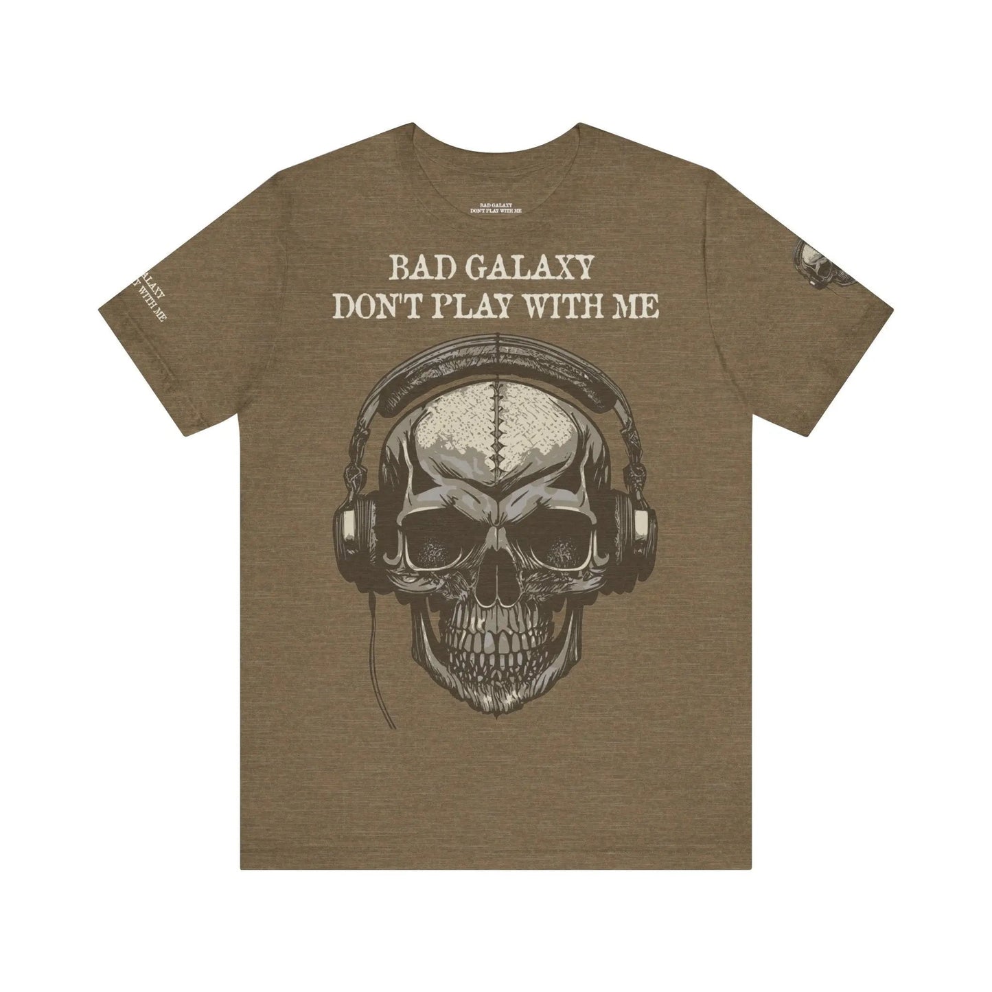 Skull T Shirt From Bad Galaxy 100 Percent Cotton Eco Friendly Made In USA With Durable Stitching