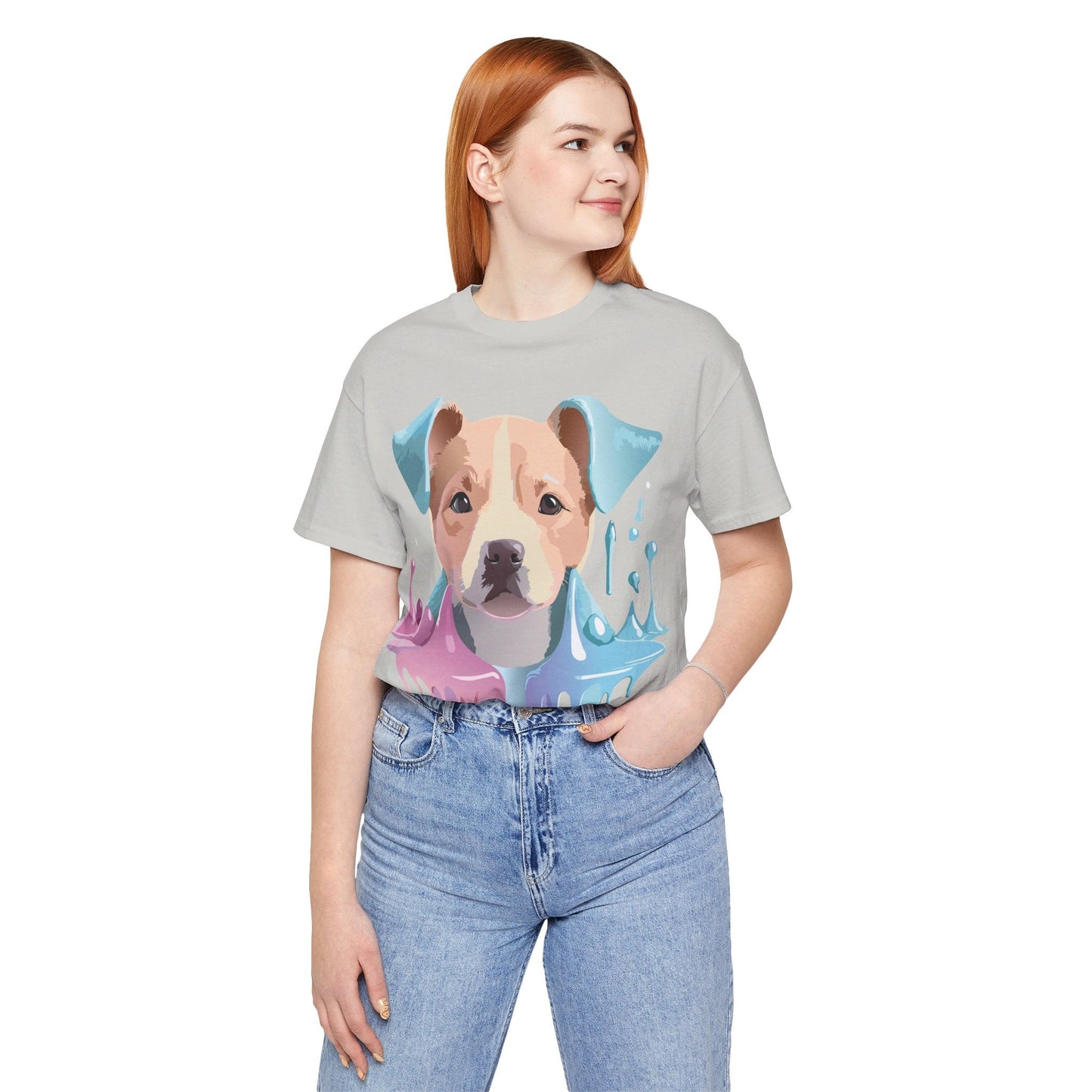Dog Graphic T Shirt Unisex Jersey Short Sleeve Adelpha Vintage Art Tee Premium Comfort