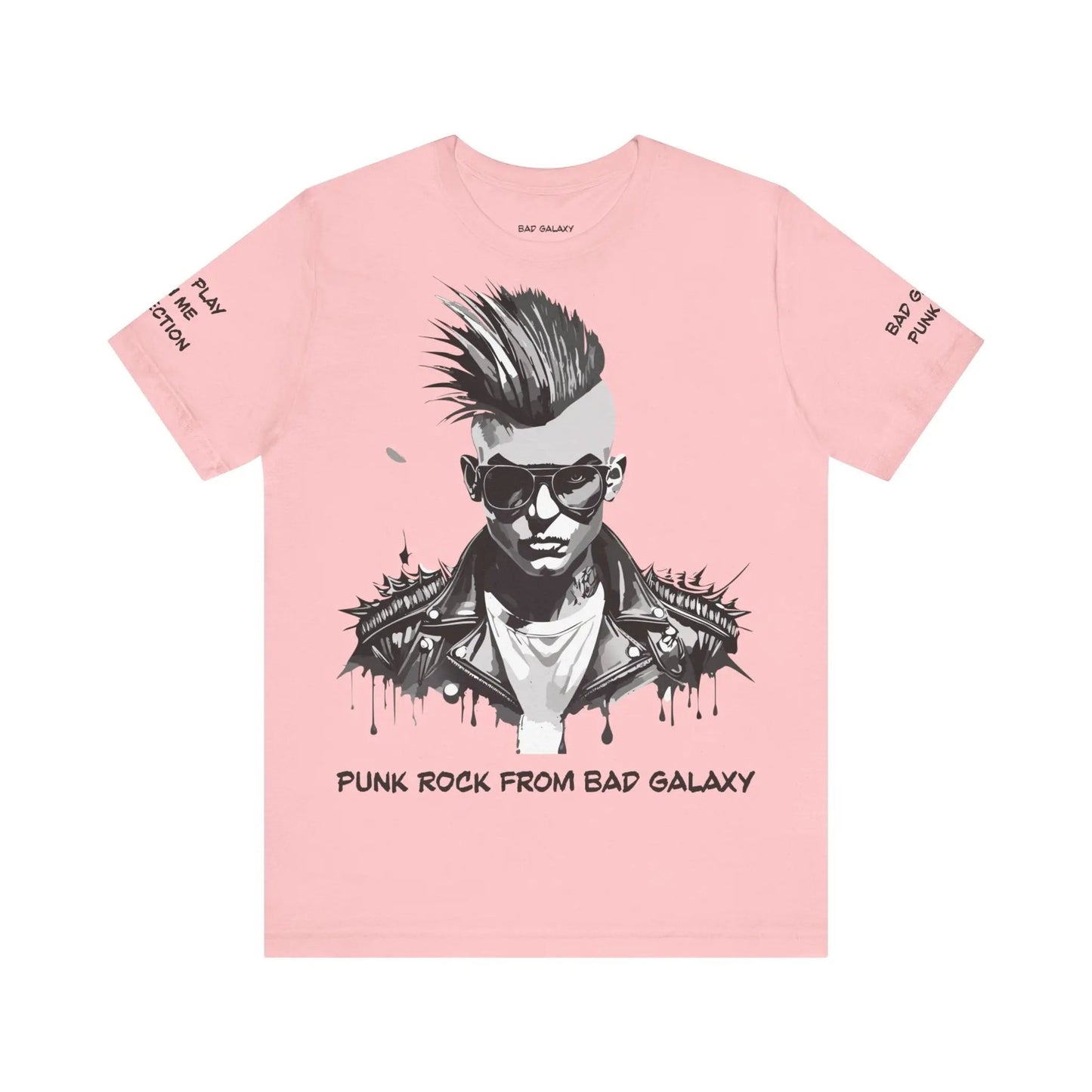 Punk Rock Tee Shirt From Bad Galaxy Made To Order 100 Percent Cotton Eco Friendly Inks