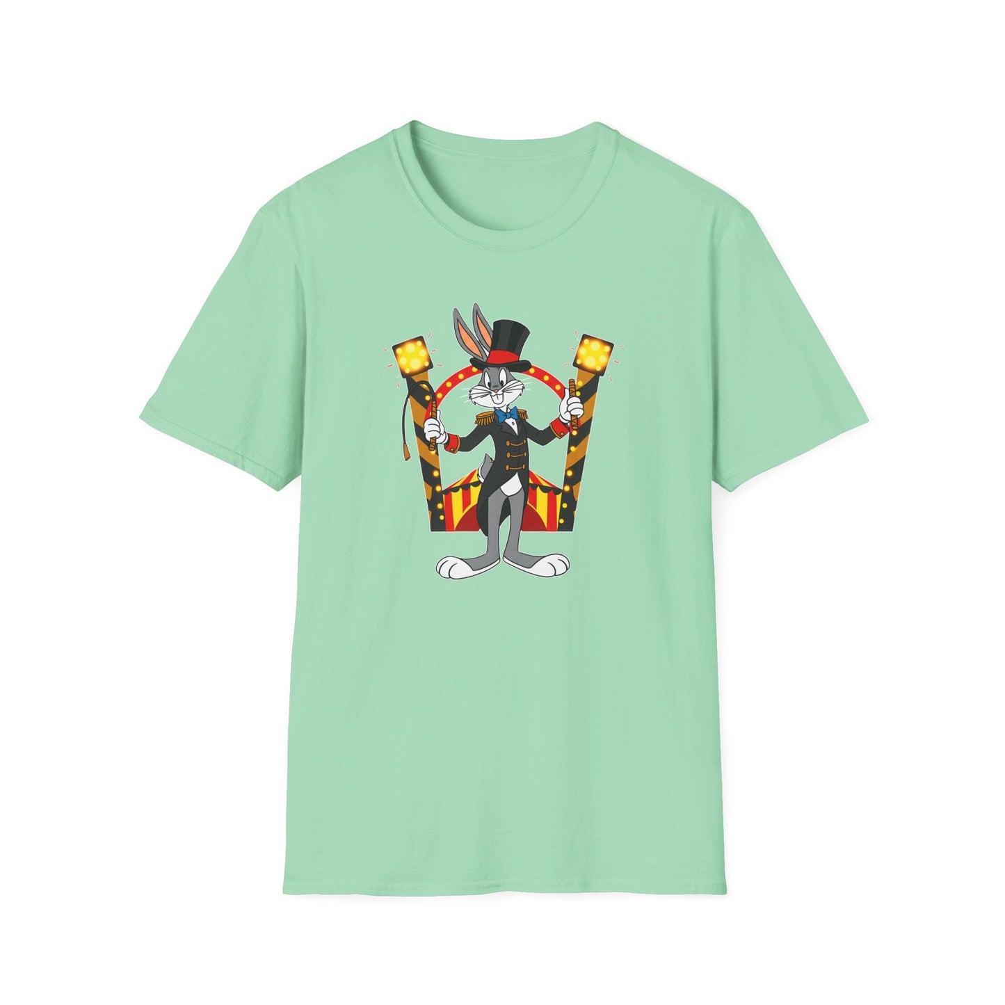 Bugs Bunny T Shirt Unisex Cartoon Tee Gildan Softstyle 64000 Tee Comfort Cotton Fabric