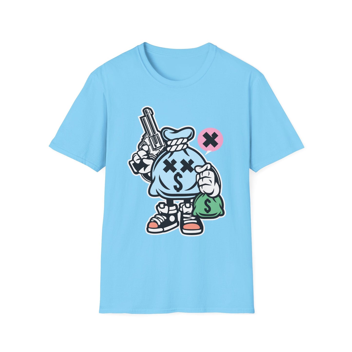 Cartoon T Shirt Animation T Shirt Funny Tee Unisex Gildan Softstyle 64000 100 Percent Cotton