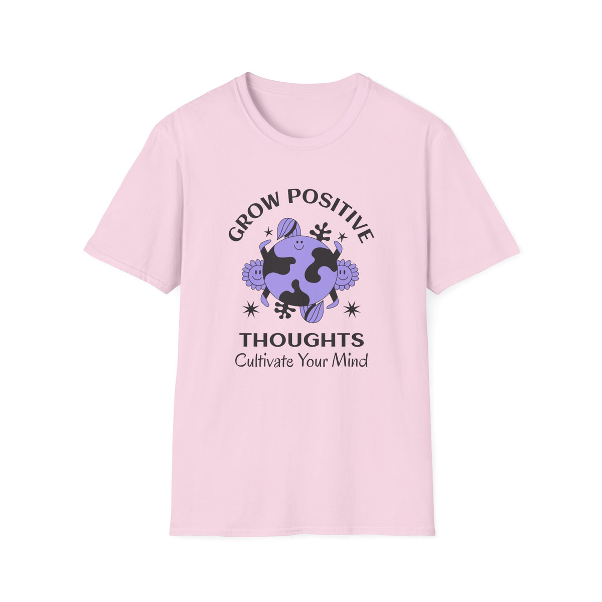 Positive Slogan Positive Words Tee with Good Quotes Graphic Tee Gildan Unisex 100 Cotton Tee Shirt p102