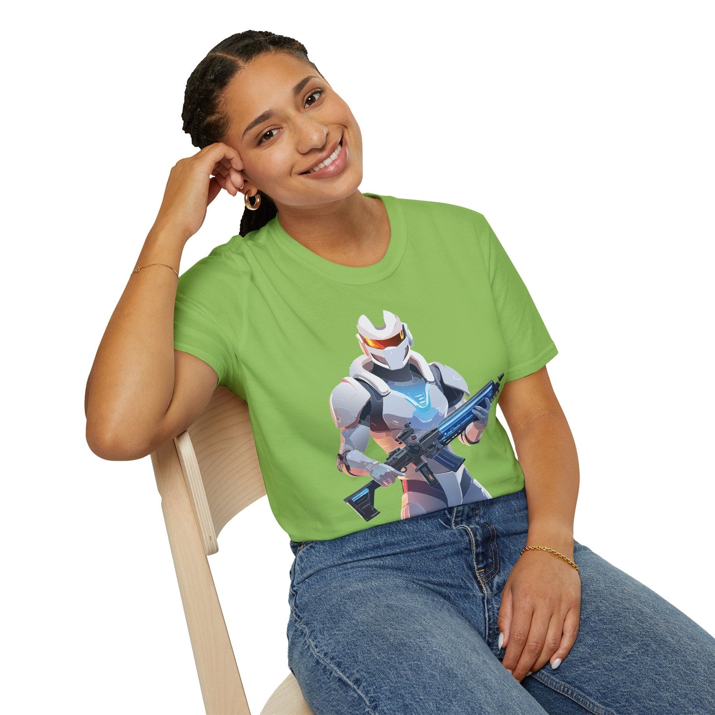 Robocop T Shirt Unisex Gildan Softstyle 64000 100 Percent Ring Spun Cotton Tee With Artwork