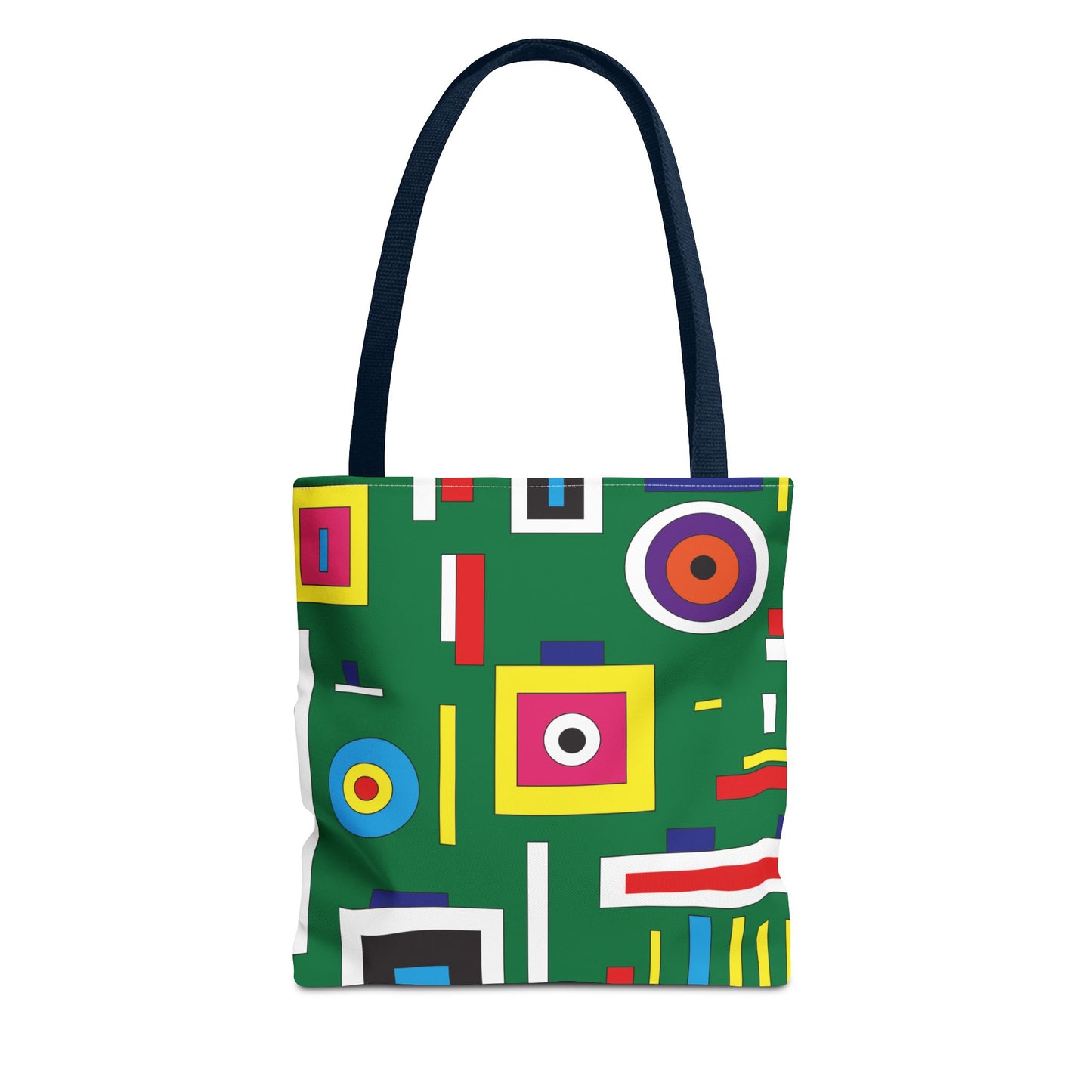 Bolsa de lona con estampados abstractos 
