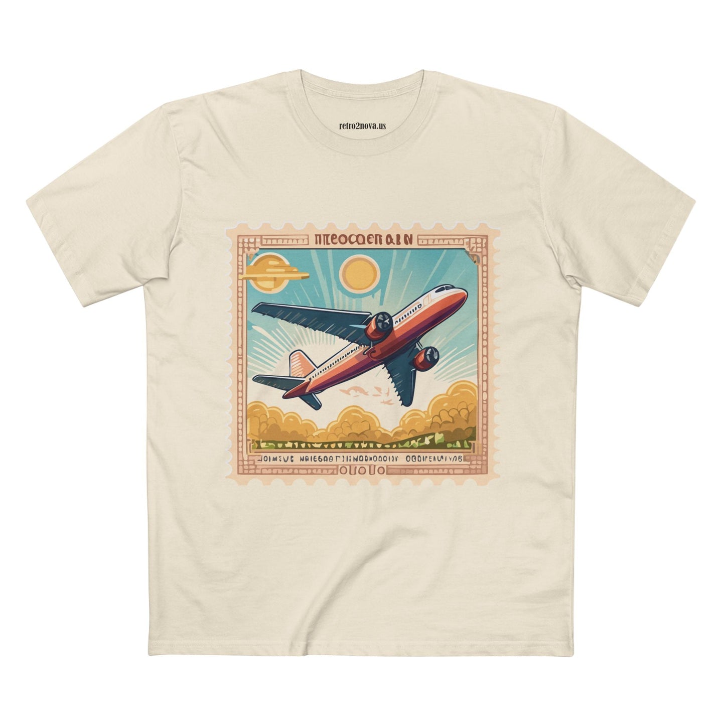 Stamp Shirt Postage Stamp Tee PS5 Unisex Premium Cotton Art Tee By Retro2Nova Pro