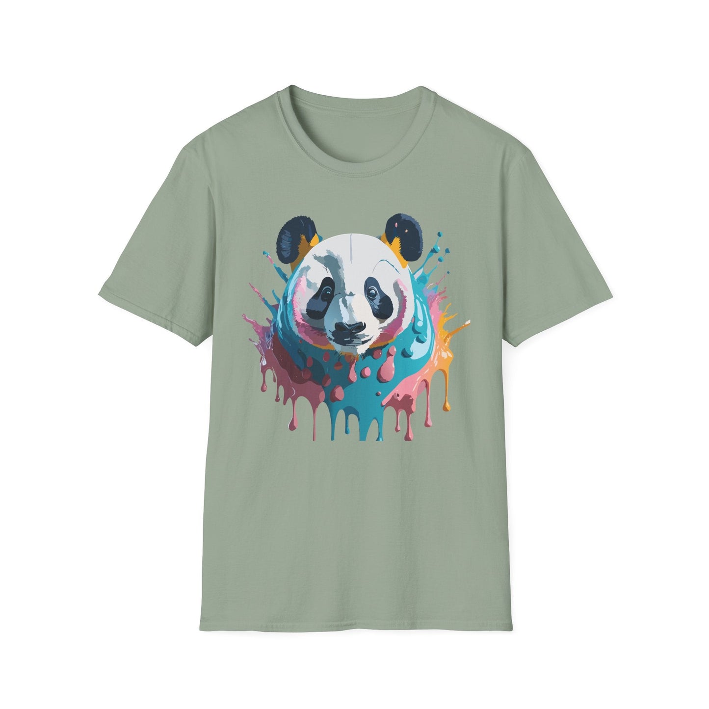 Panda Shirt Unisex T Shirt Gildan Softstyle 64000 Panda Graphic Animal Tee 100 Percent Cotton