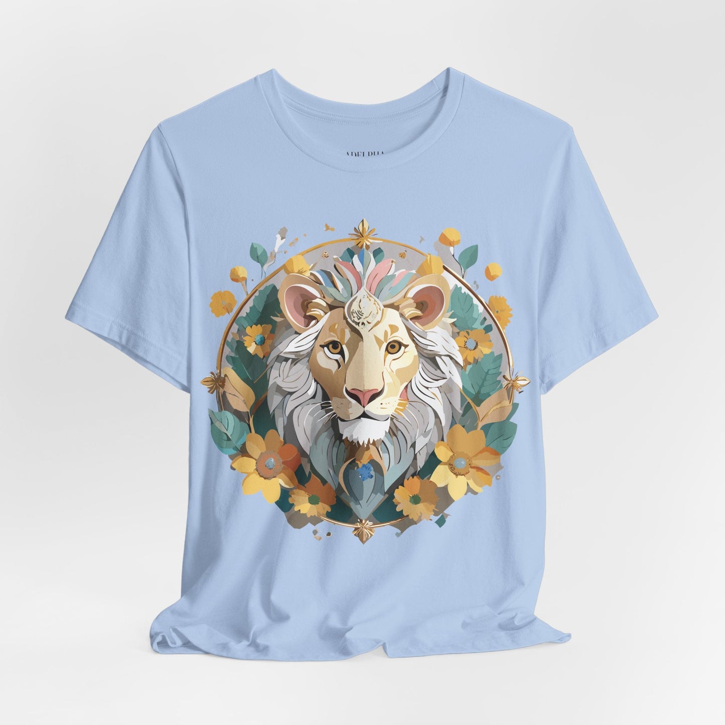 Medallion Graphic Unisex 100 Cotton Vintage Animal Medal Artwork Tee 59