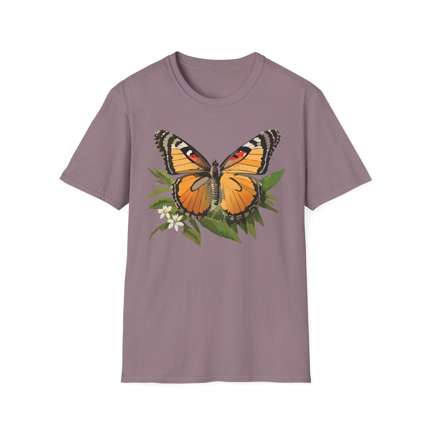 Monarch Butterfly Shirt Unisex Softstyle Tee 100 Percent Ring Spun Cotton Gildan 64000