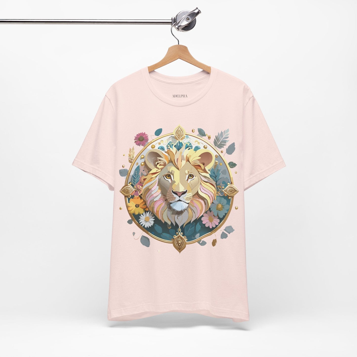 Medallion Graphic Unisex 100 Cotton Vintage Animal Medal Artwork Tee 64