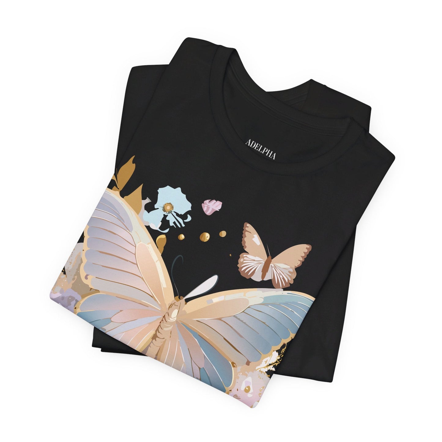 Butterfly Graphic T Shirt Unisex Vintage Artwork Tee By Adelpha
