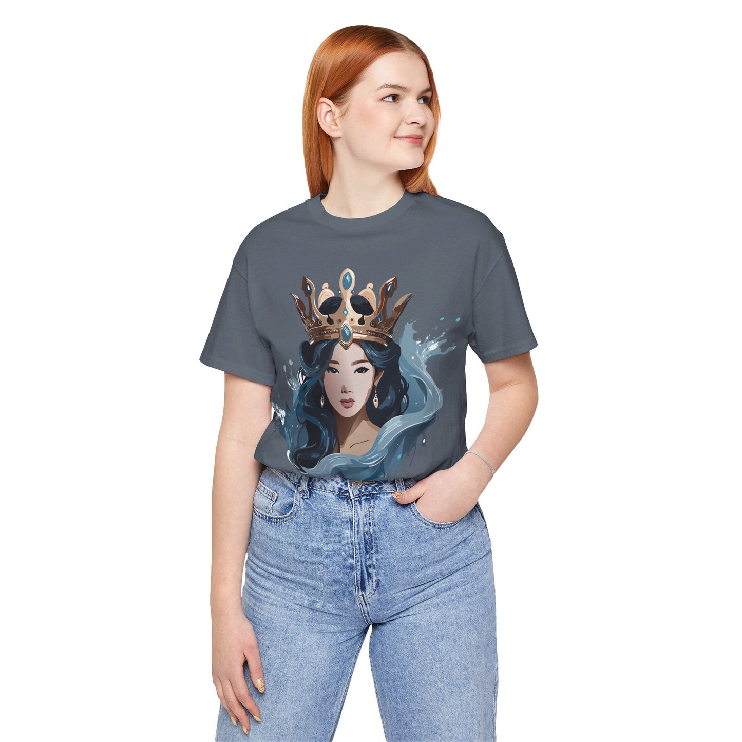 Queen Graphic Tee Unisex Vintage Inspired Art Design Shirt By Adelpha Jersey Short Sleeve