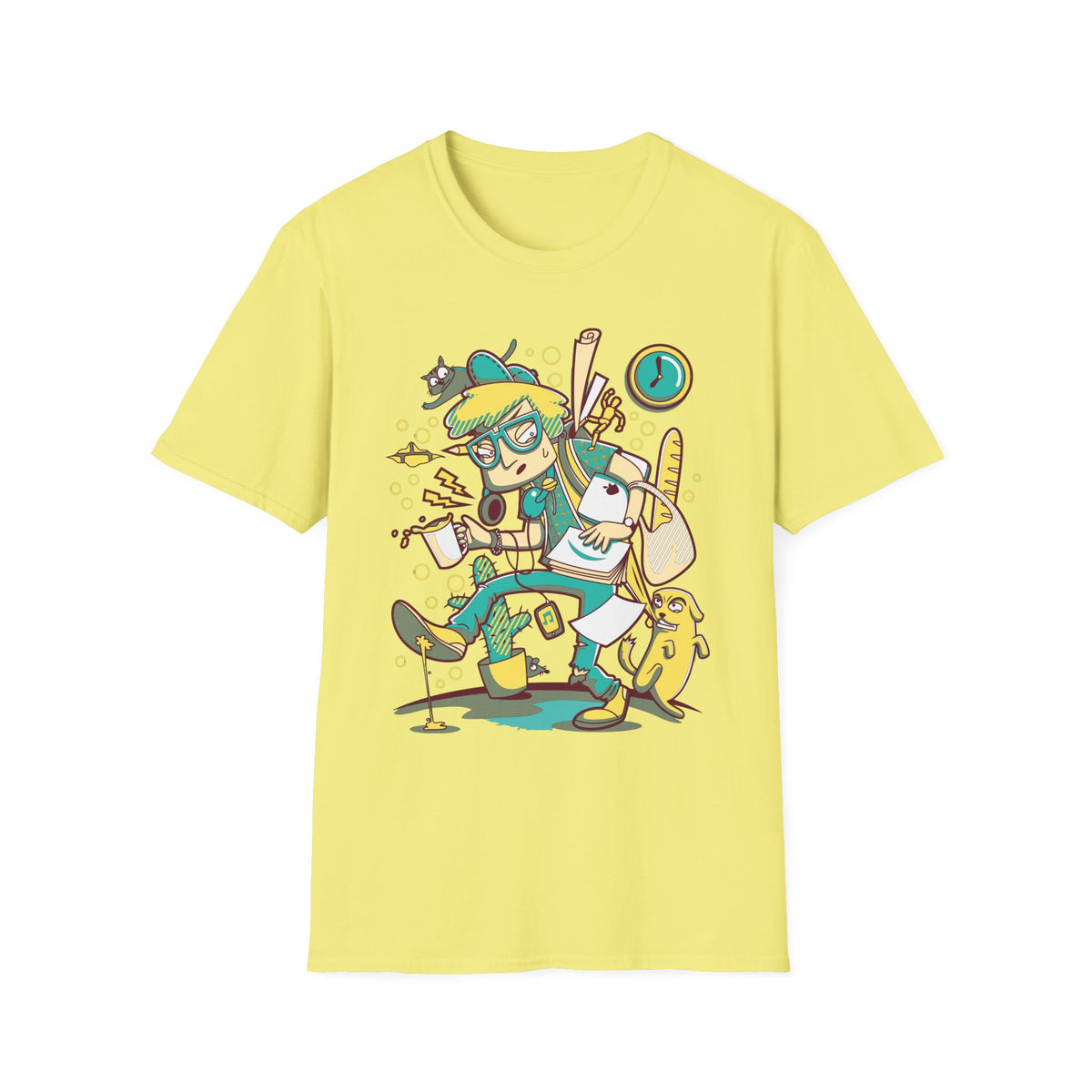 Funny Cartoon Animation Graphic Tee Gildan Unisex 100 Cotton Tee Shirt - 74