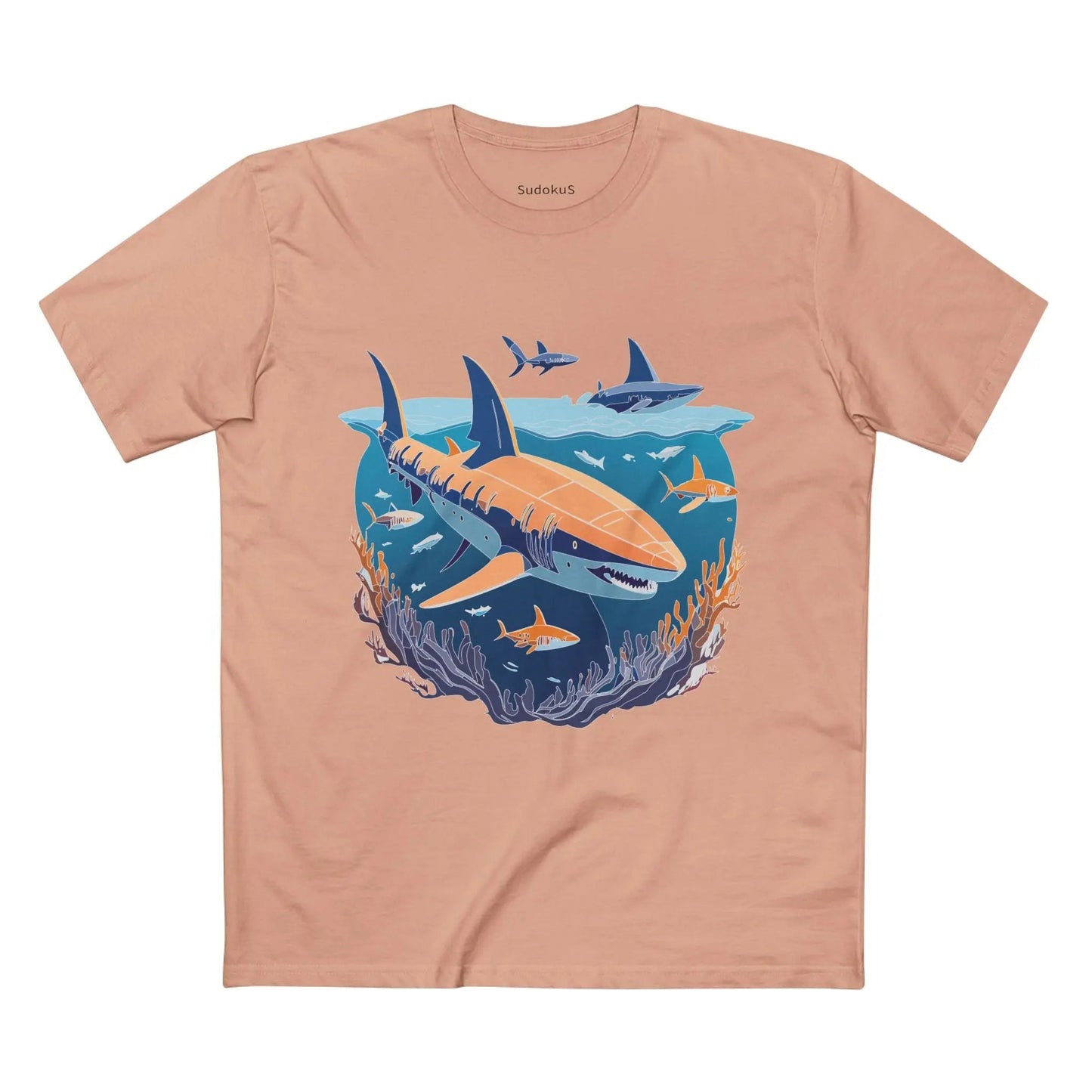 Ocean Coast Graphic Unisex 100 Cotton Staple Tee 10