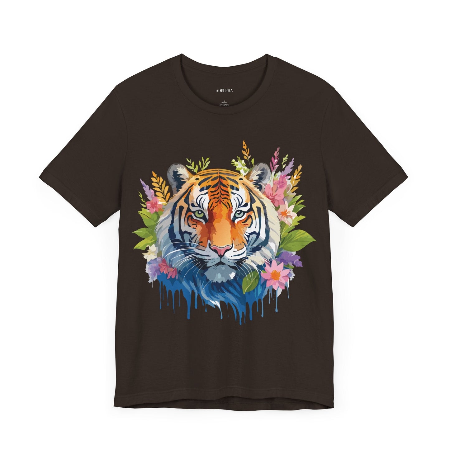 Tiger Graphic Tee Unisex Vintage Style Shirt With Original Adelpha Artwork Premium Quality