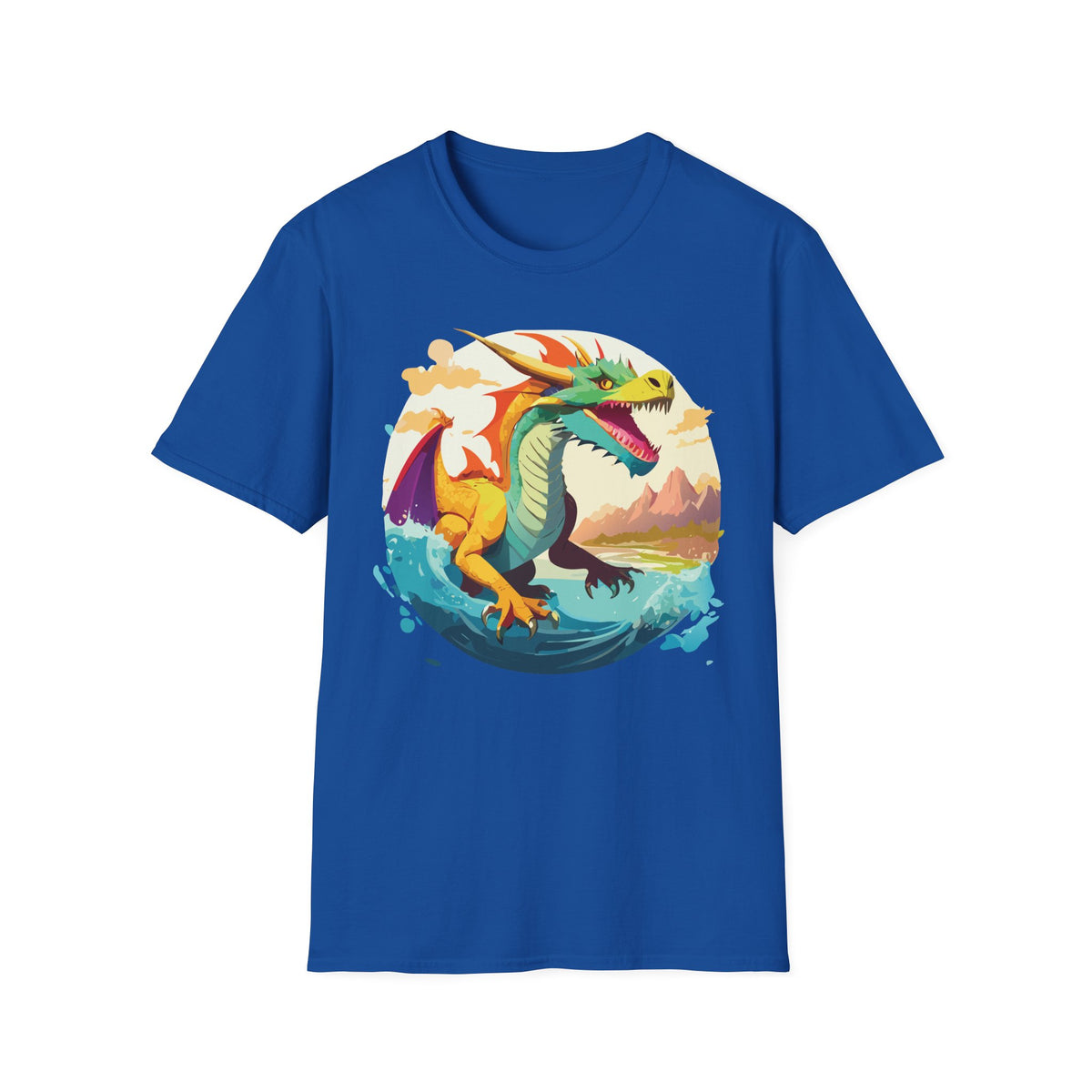 Dragon Graphic Tee Gildan Unisex 100 Cotton Tee Shirt with Animals m13