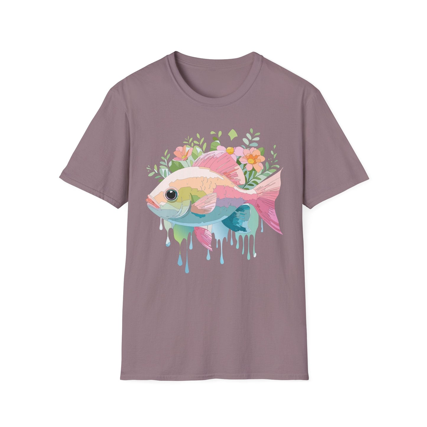 Fish Art Design Shirt, T Shirt with Fish, Graphic Shirt, Tee Shirt with Graphic Design, Shirt with Fish Graphic Art