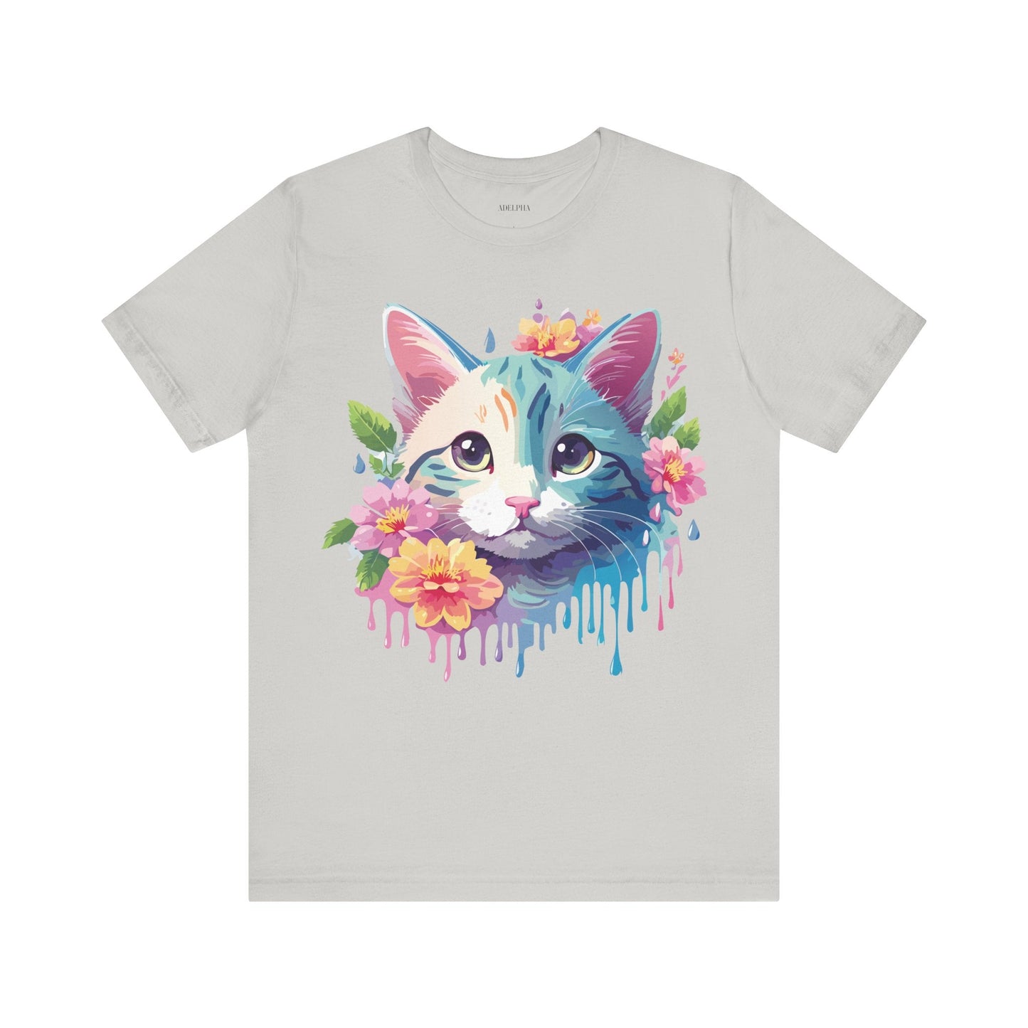 Cat Graphic Tee Unisex Shirt Adelpha Vintage Inspired Short Sleeve