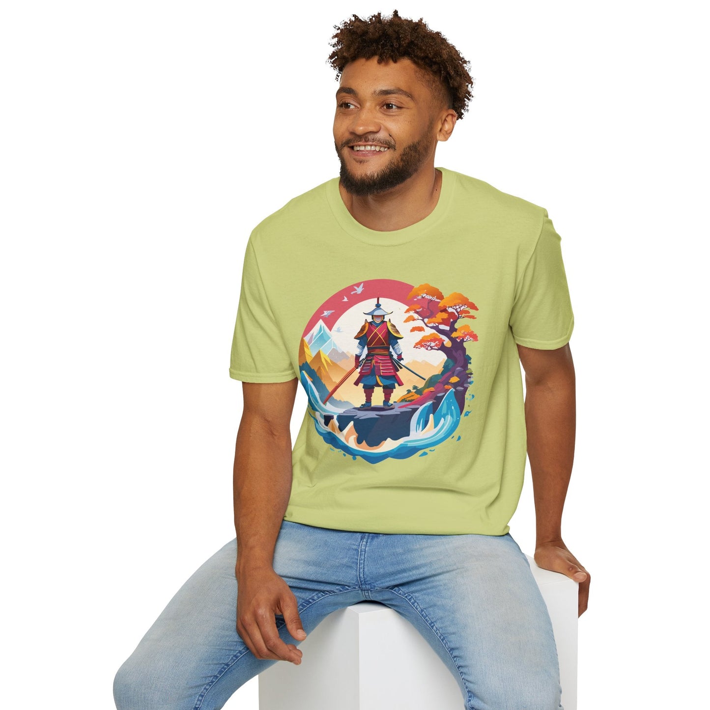 Samurai Shirt Gildan Softstyle 64000 Ring Spun Cotton Unisex Tee For Everyday Comfort