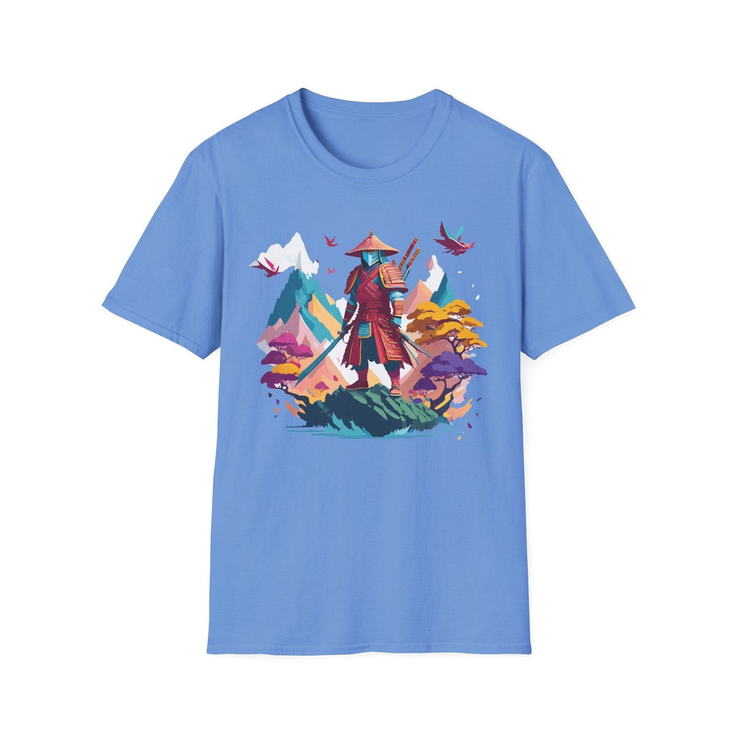 Samurai Shirt Unisex Samurai Tee Short Sleeve Gildan Softstyle 64000 100 Percent Ring Spun Cotton