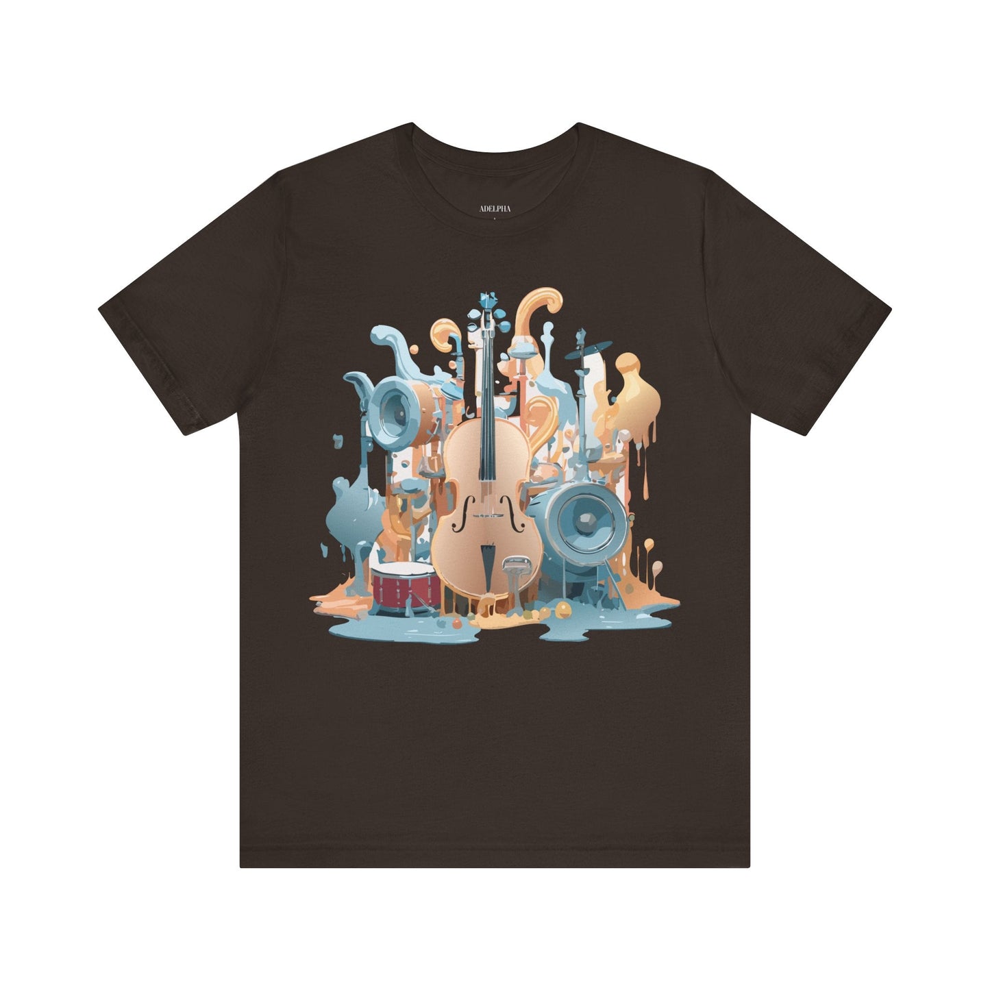 Adelpha Music Graphic T Shirt Unisex Jersey Short Sleeve Vintage Inspired Art Tee
