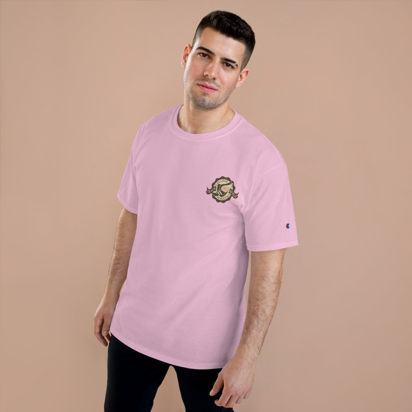 Champion Unisex-T-Shirt mit Sportlogo