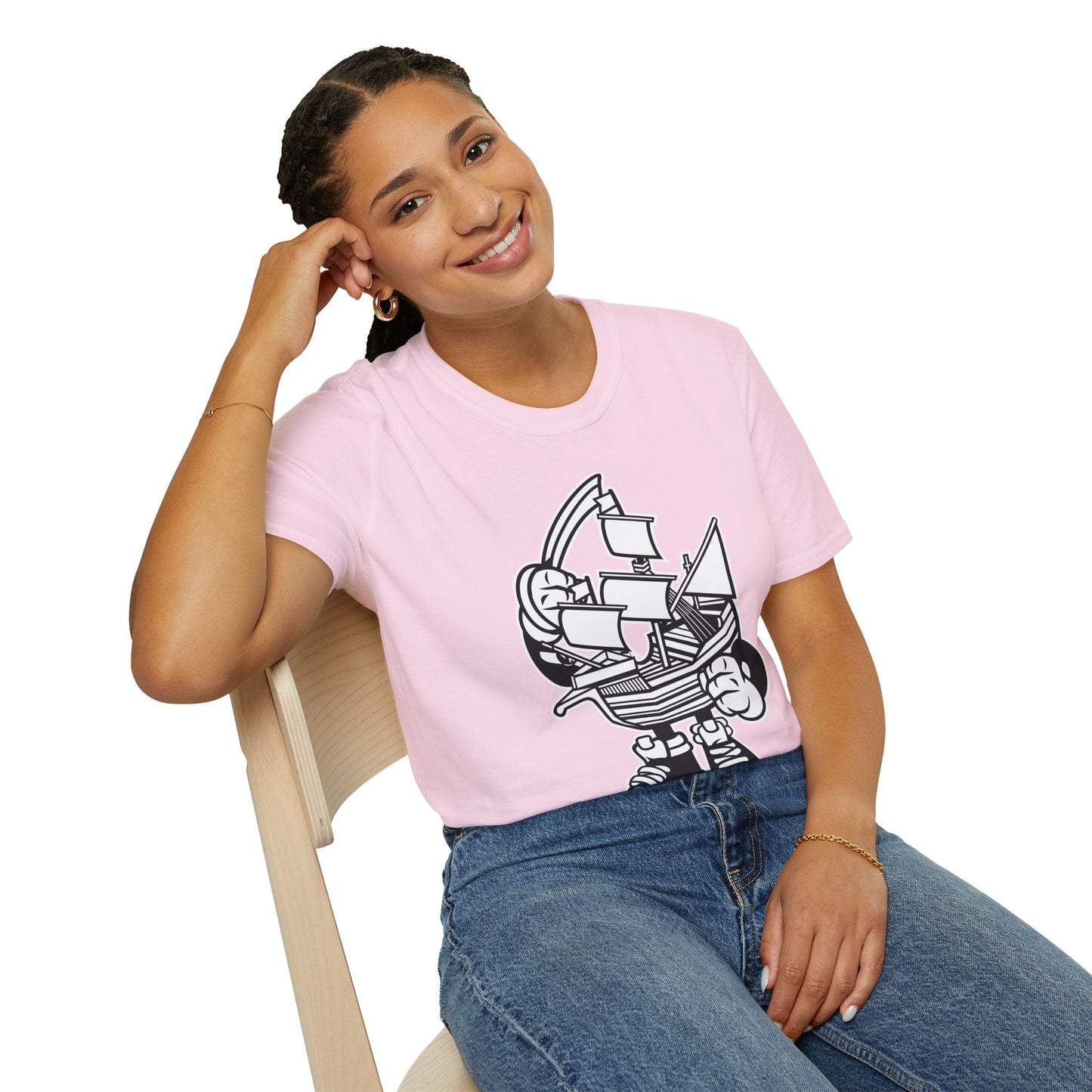 Cartoon T Shirt Animation Tee Funny Unisex Gildan Softstyle 64000 Cotton Art Design