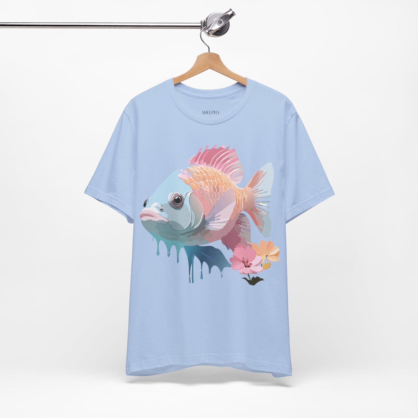 Fish Graphic Unisex 100 Cotton Vintage Artwork Tee 1