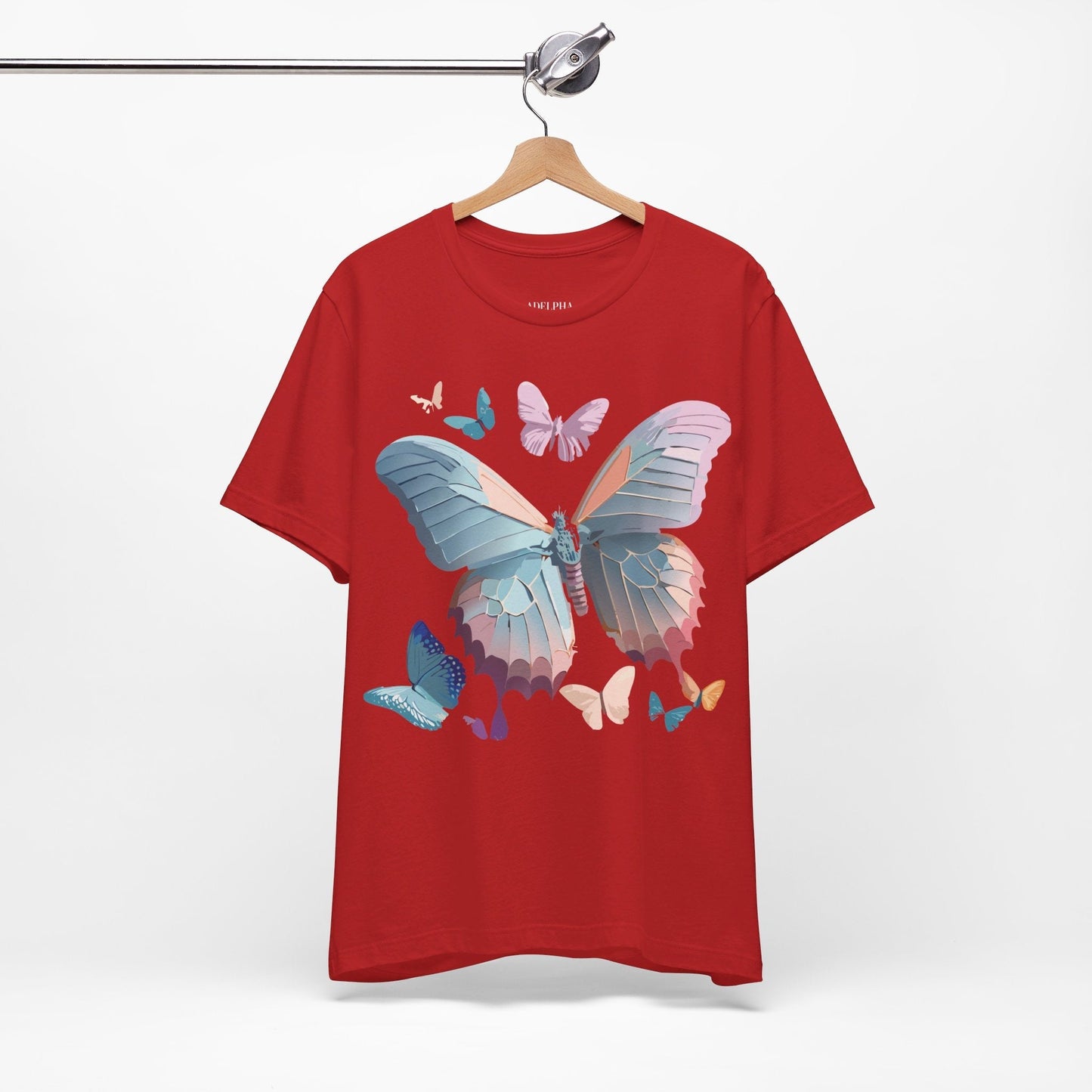 Adelpha Butterfly Graphic Tee Unisex Short Sleeve Vintage Art Design
