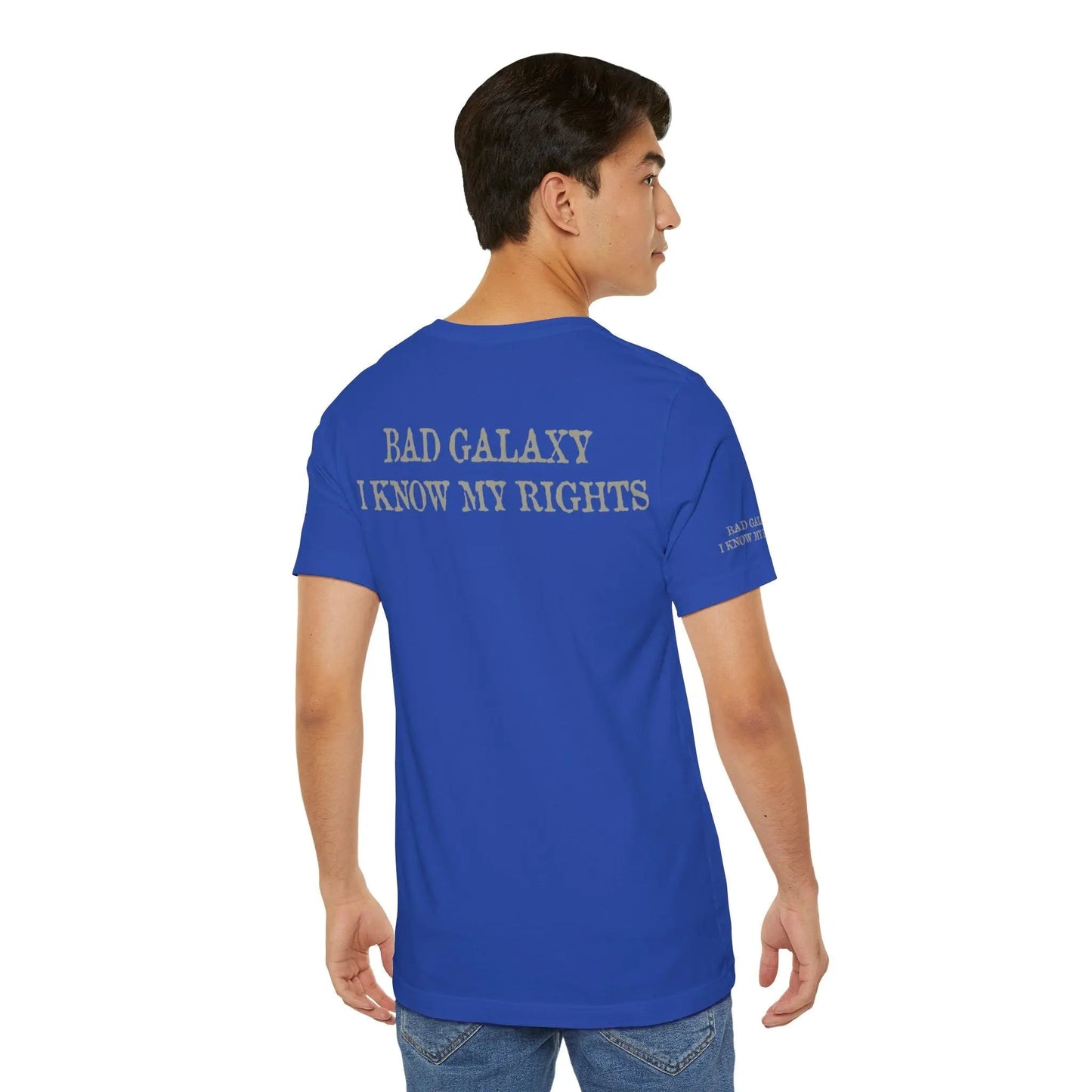 Bad Galaxy Skull T Shirt Made In USA 100 Percent Cotton Eco Friendly Inks Durable Stitching