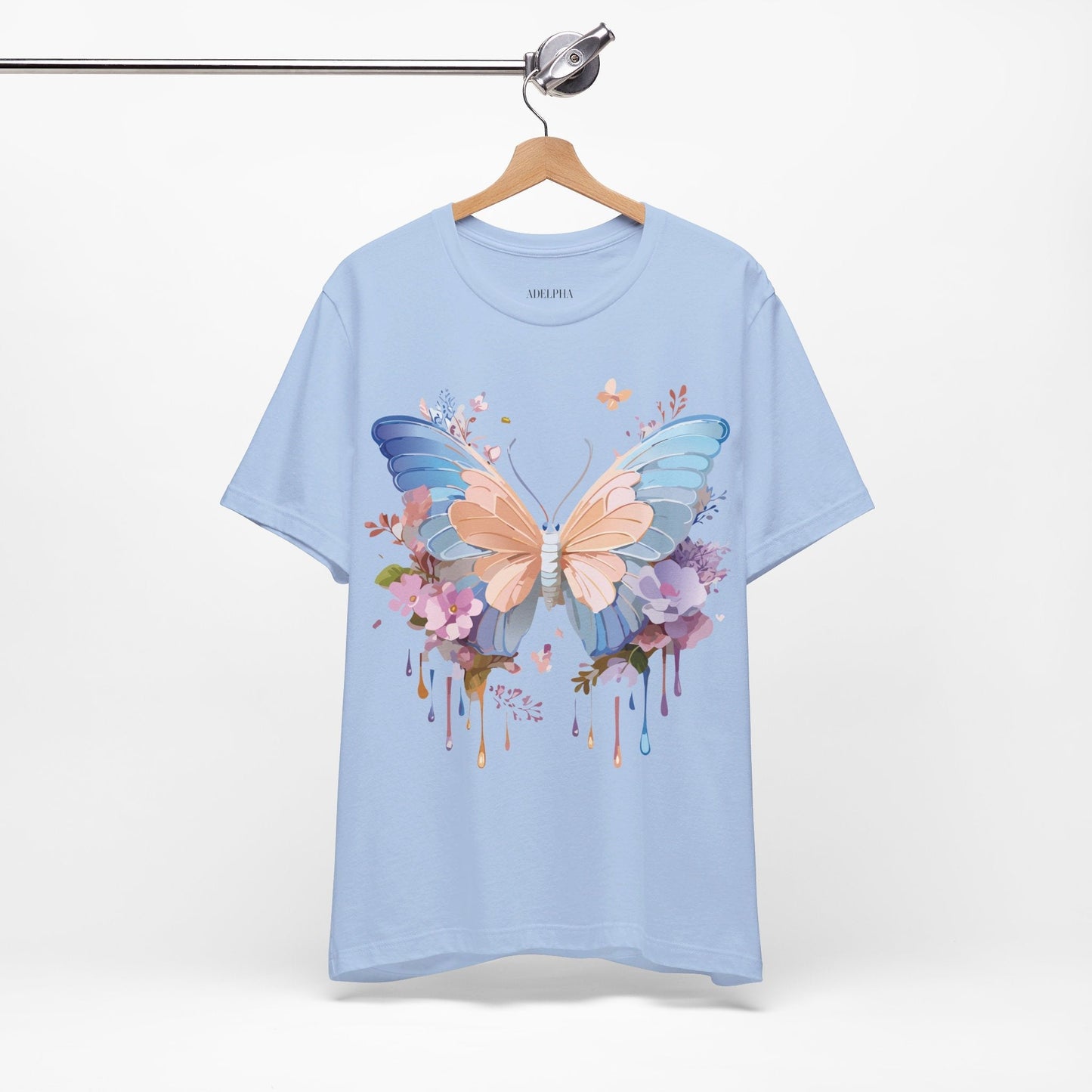 Butterfly Graphic Tee Unisex Jersey Short Sleeve Art Design Adelpha