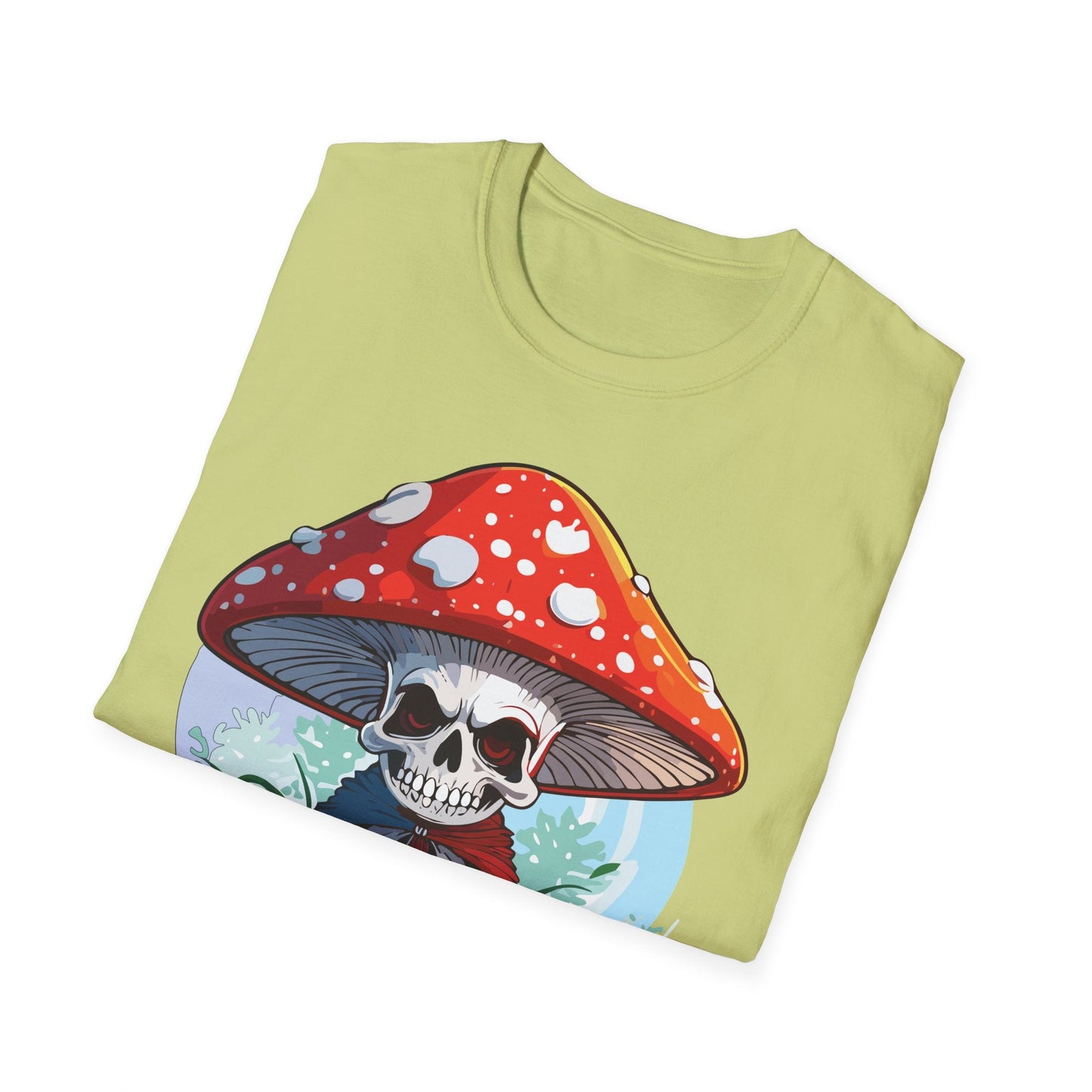 Mashroom Tee Shirt Unisex Gildan Softstyle Short Sleeve Cotton Tee With Funny Mashroom Graphic