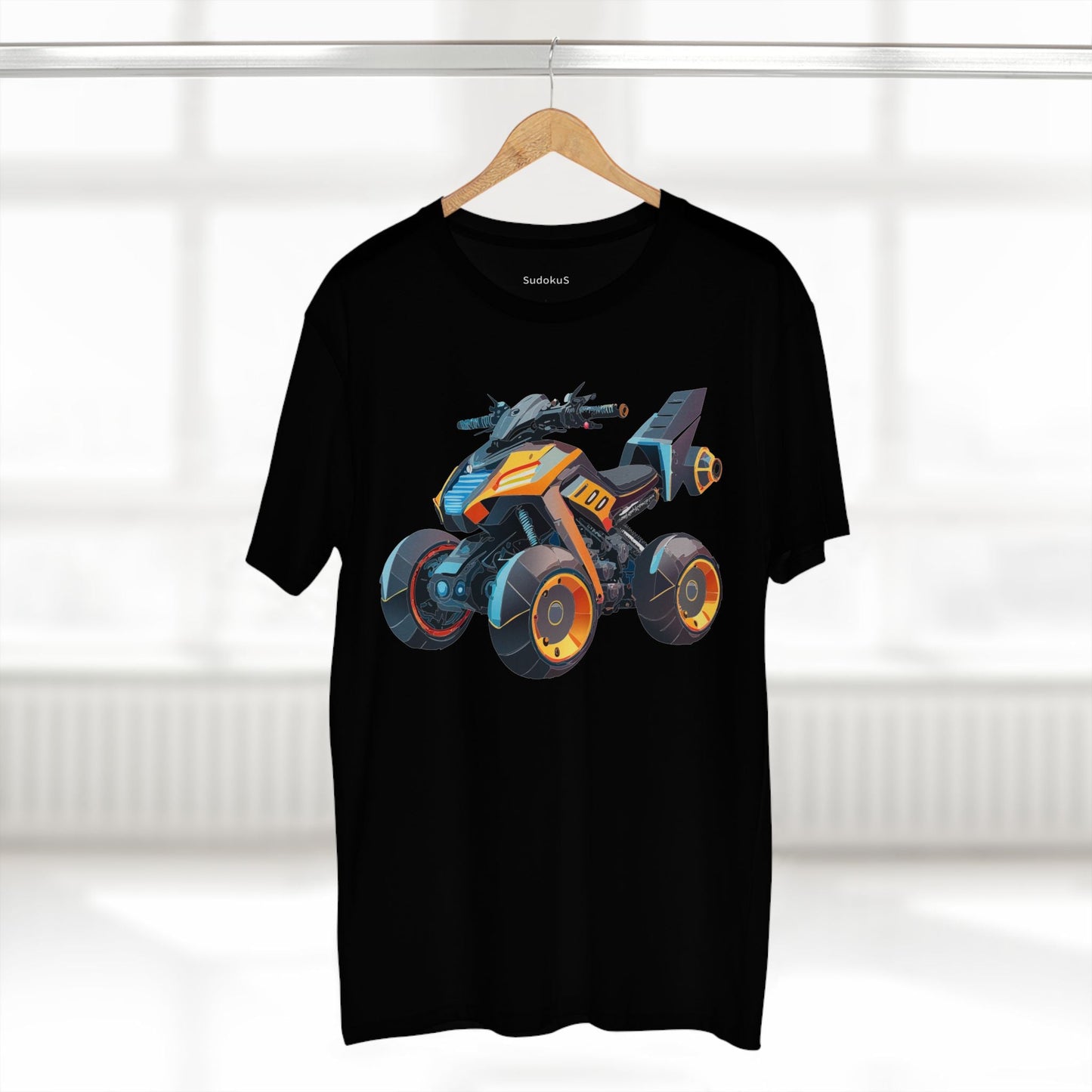 Moto Bike Graphic Unisex 100 Cotton Staple Tee 13