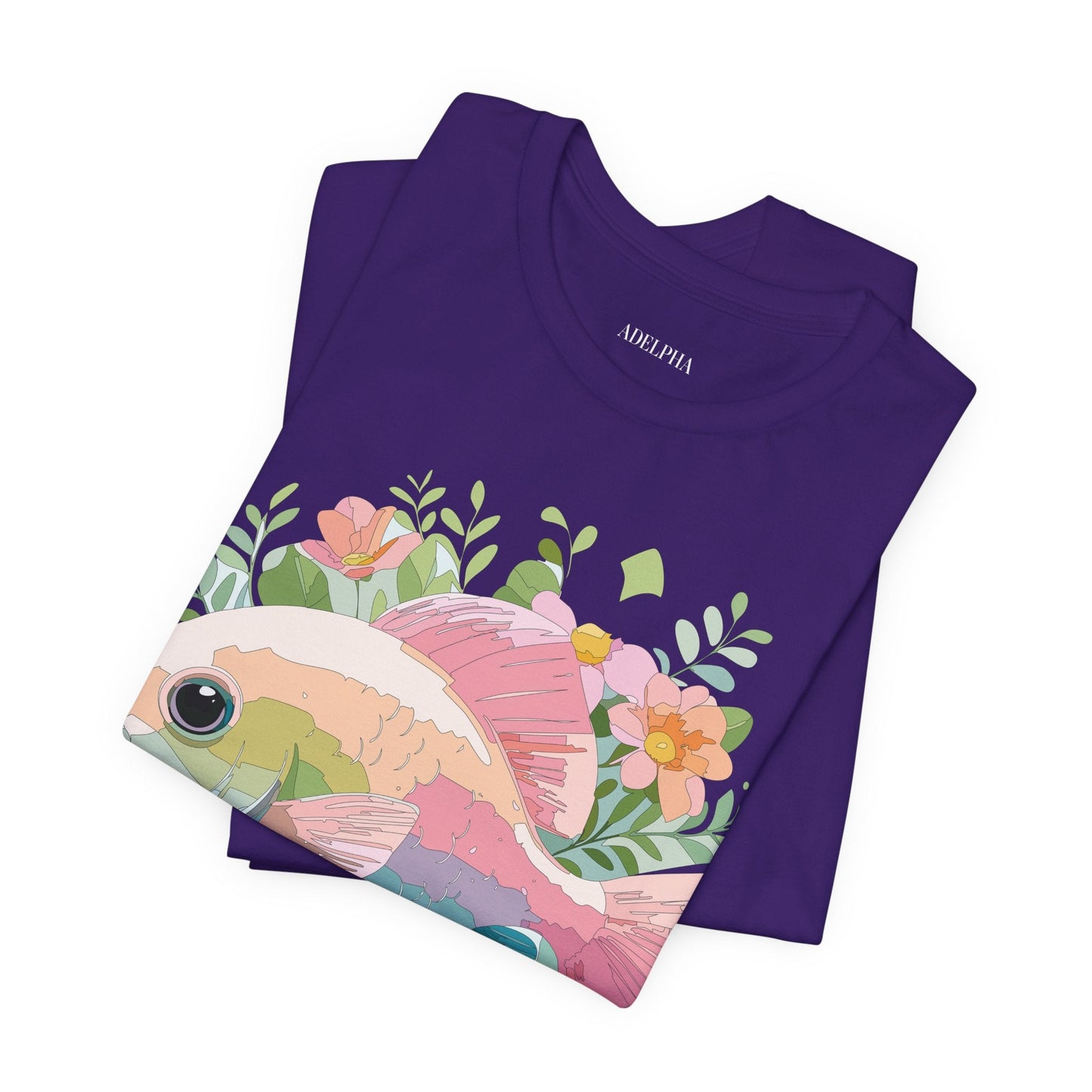 Fish Graphic Unisex 100 Cotton Vintage Artwork Tee 1