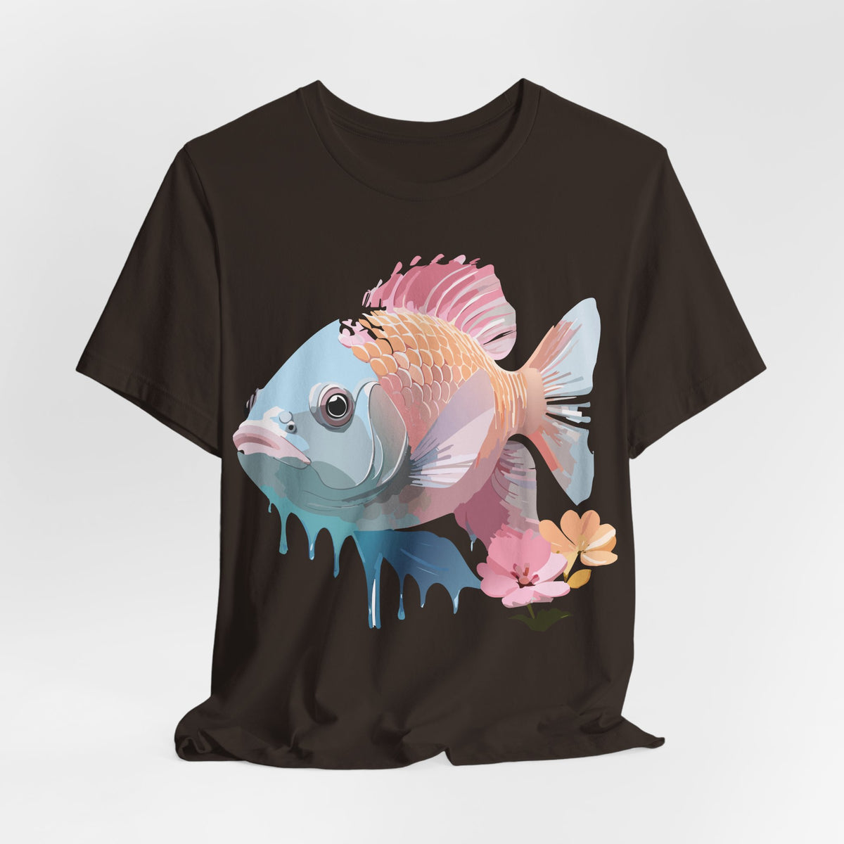 Fish Graphic Design Tee Bella+Canvas Unisex 100 Cotton Tee Shirt a104
