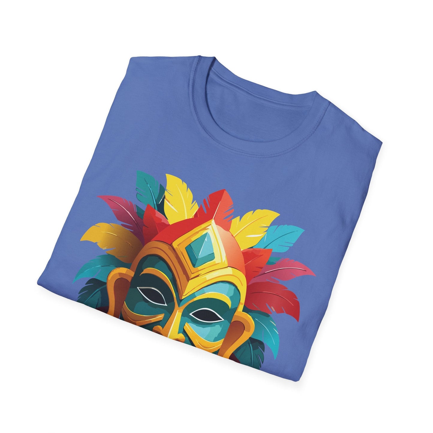 Mask Graphic Unisex Cotton Masquerade Design Artwork Tee 6