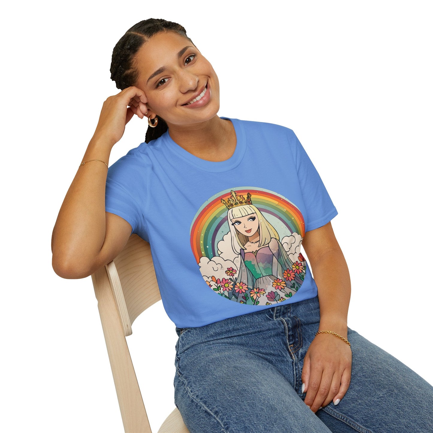 Womens Graphic T Shirt Art Design Tee Softstyle 100 Percent Ring Spun Cotton Comfort
