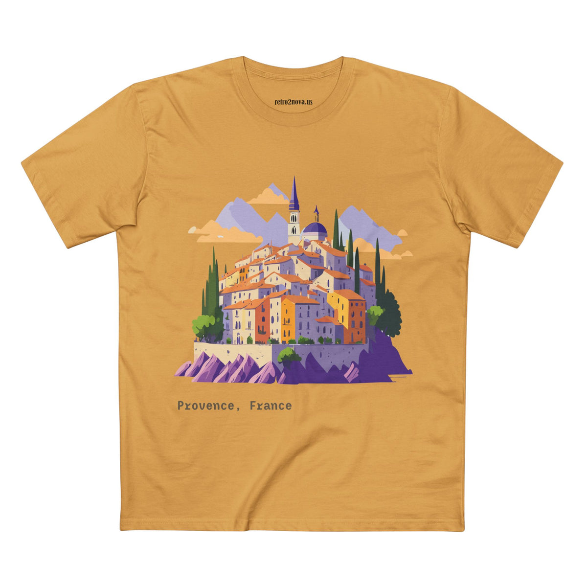 Provence France Village Illustration Tee | Travel Souvenir Shirt