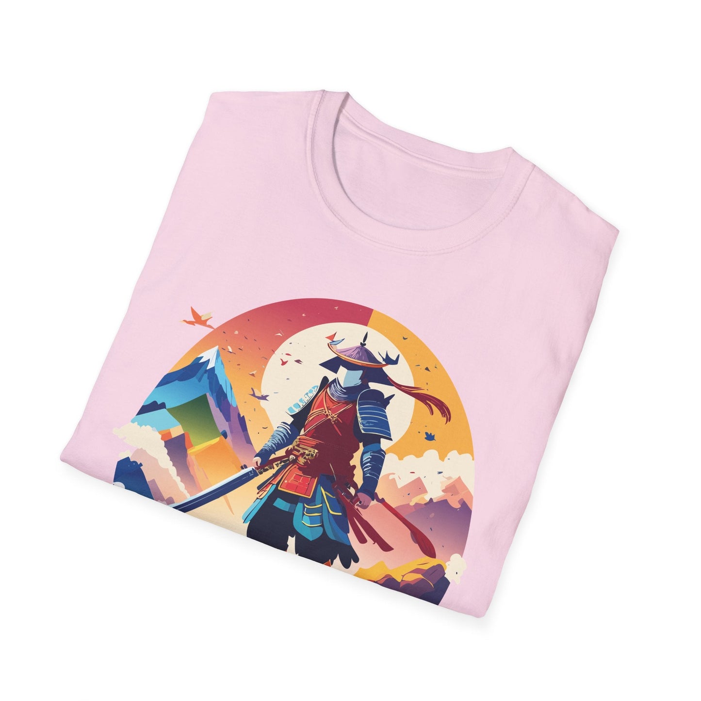 Samurai T Shirt Unisex Softstyle Gildan 64000 100 Percent Ring Spun Cotton Tee For Everyday Wear