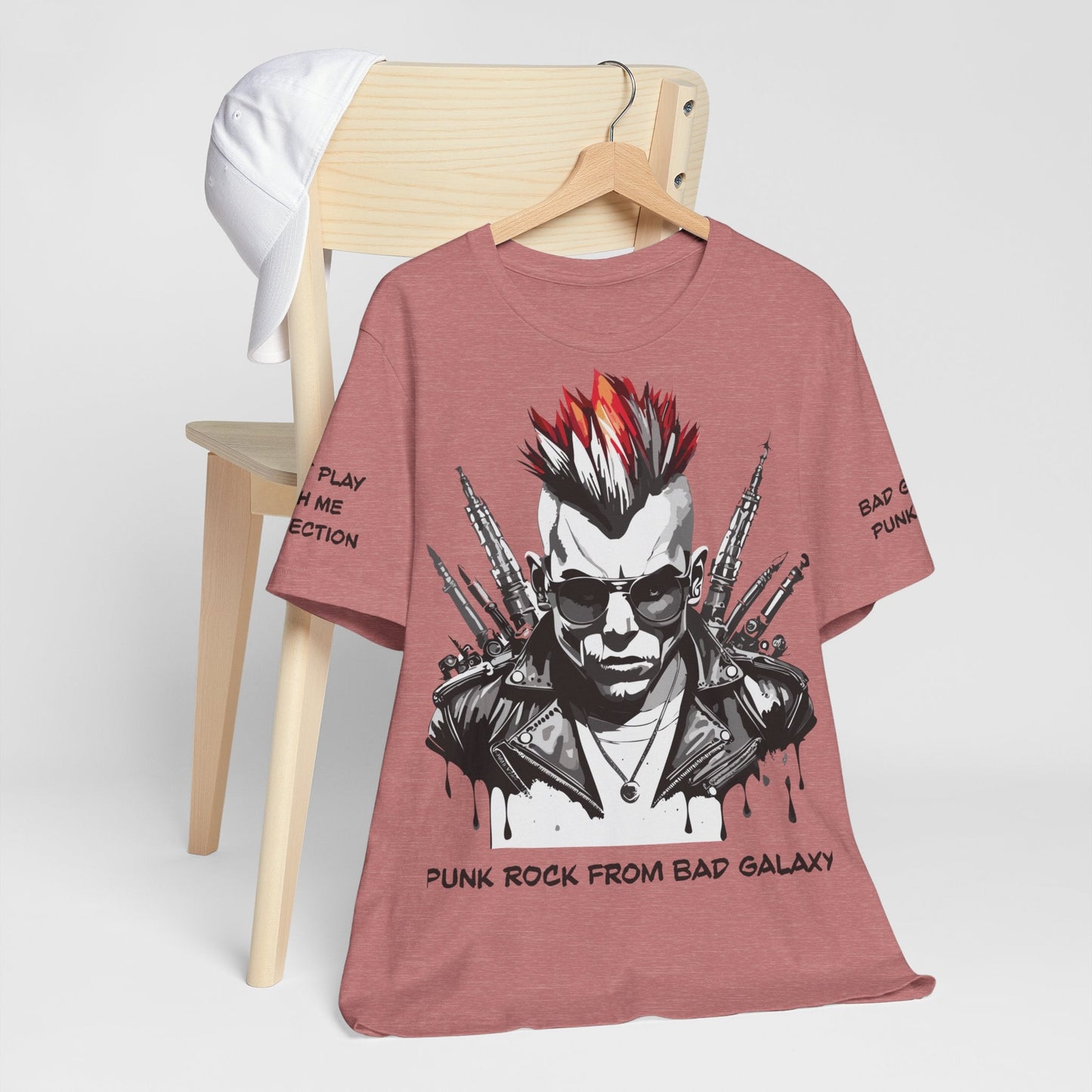 Punk Rock Tee Shirt Made To Order 100 Percent Cotton Lightweight Printed In USA Free Shipping