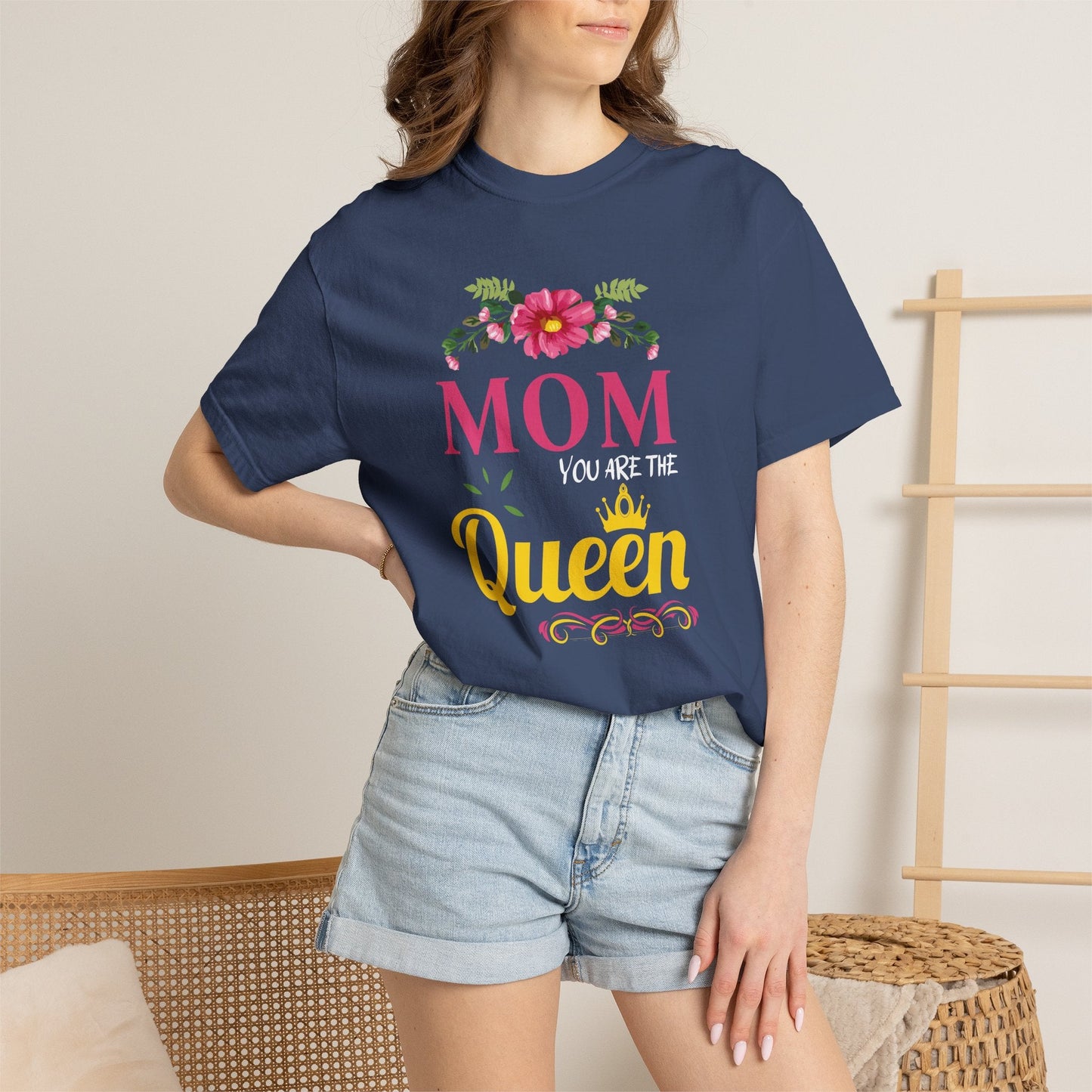 Mom T-shirt Mother's Day Mama Tee Unisex Comfort Colors Garment-Dyed Cotton h13