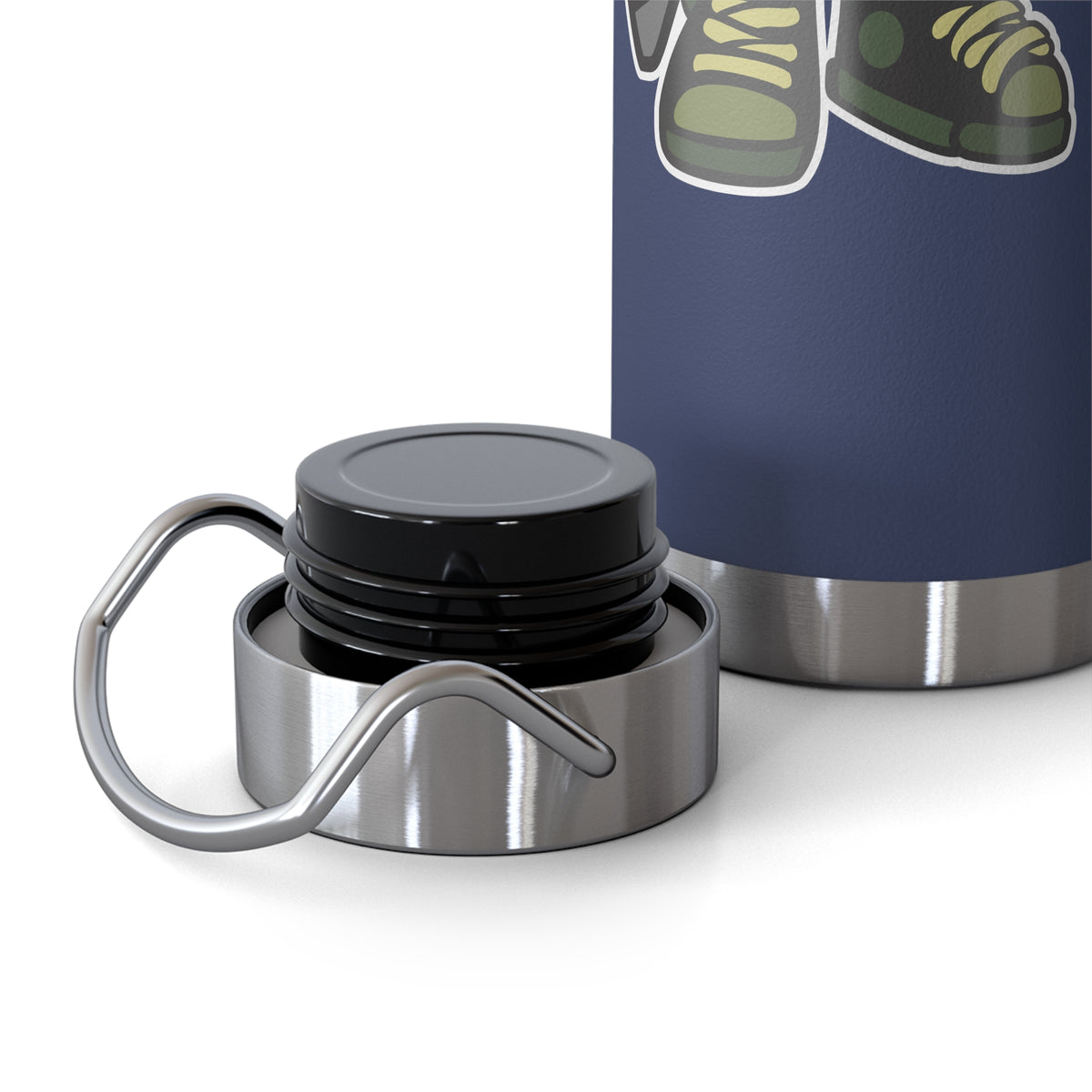 22oz Copper Insulated Water Bottle with Cartoon Design - CV53