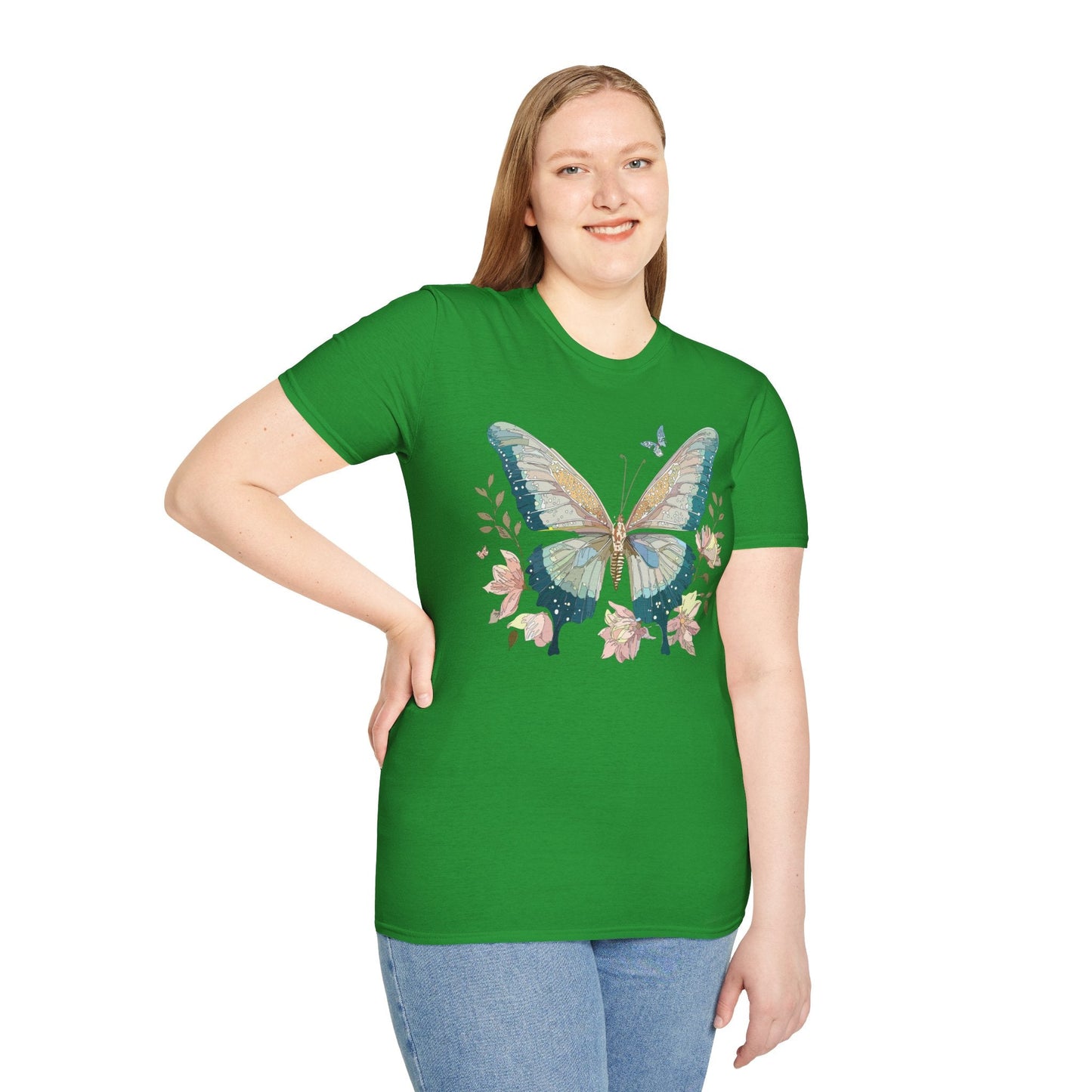Butterfly T Shirt Unisex Softstyle Short Sleeve Gildan 64000 Monarch Inspired Shirt