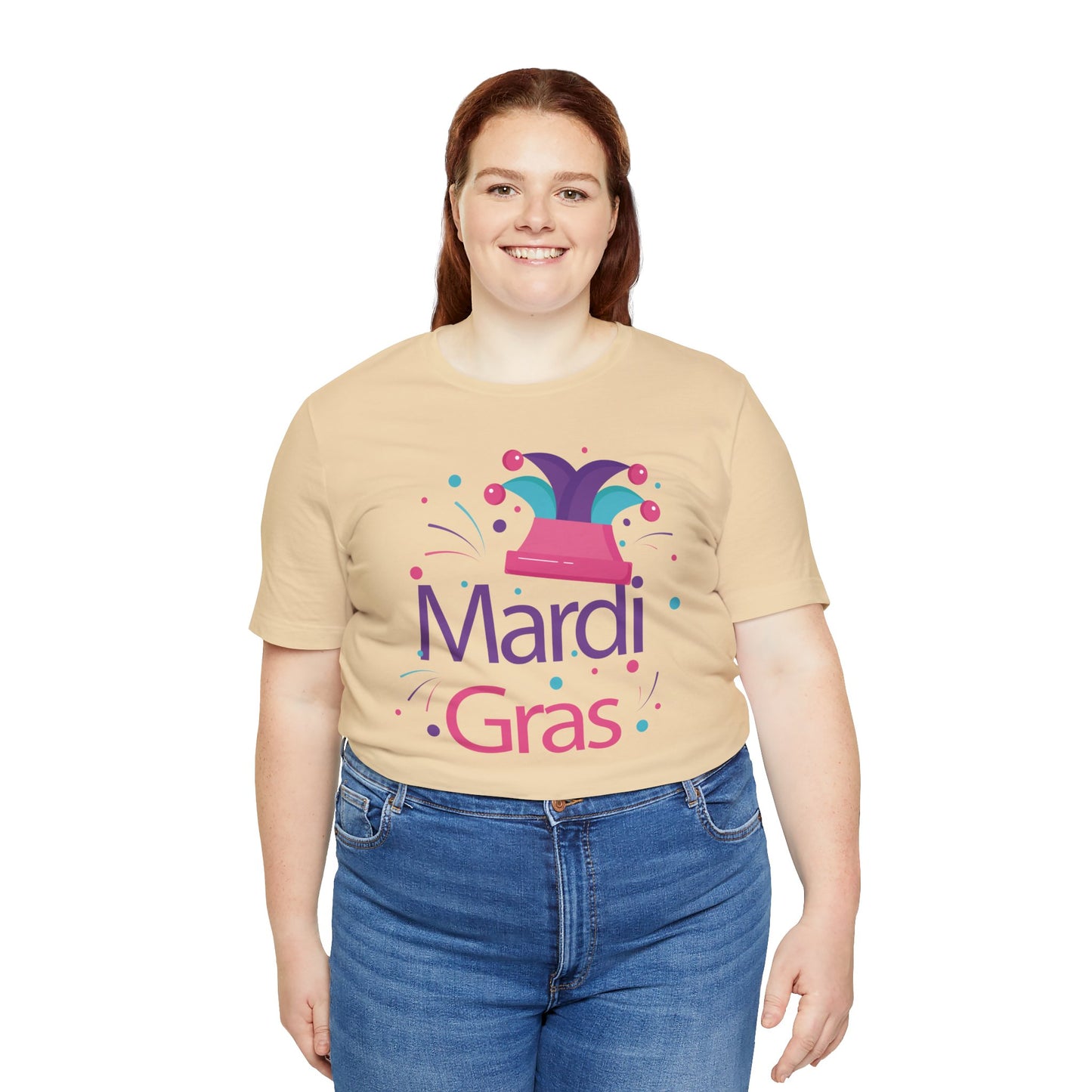 Tee-shirt en coton unisexe pour Mardi Gras