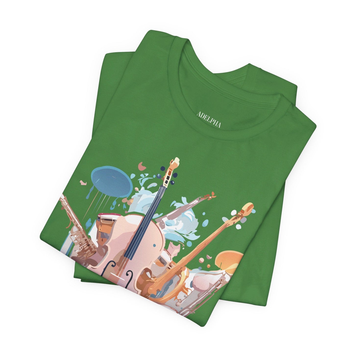Music Graphic Unisex 100 Cotton Vintage Art with Musical Elements Tee 81