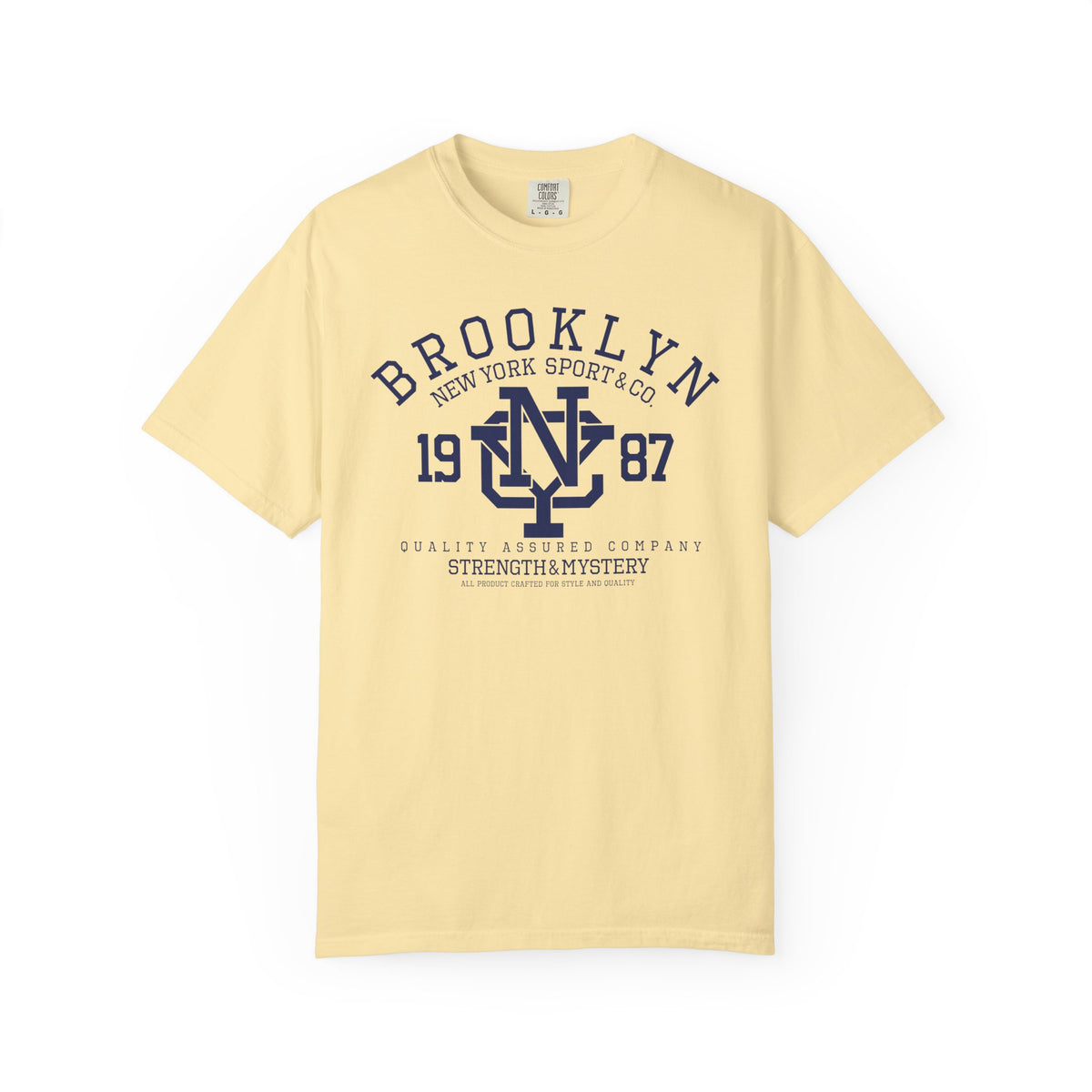 Brooklyn 1987 Athletic Logo Unisex Comfort Colors Garment-Dyed Heavyweight 100 Cotton Art Design T-Shirt w10