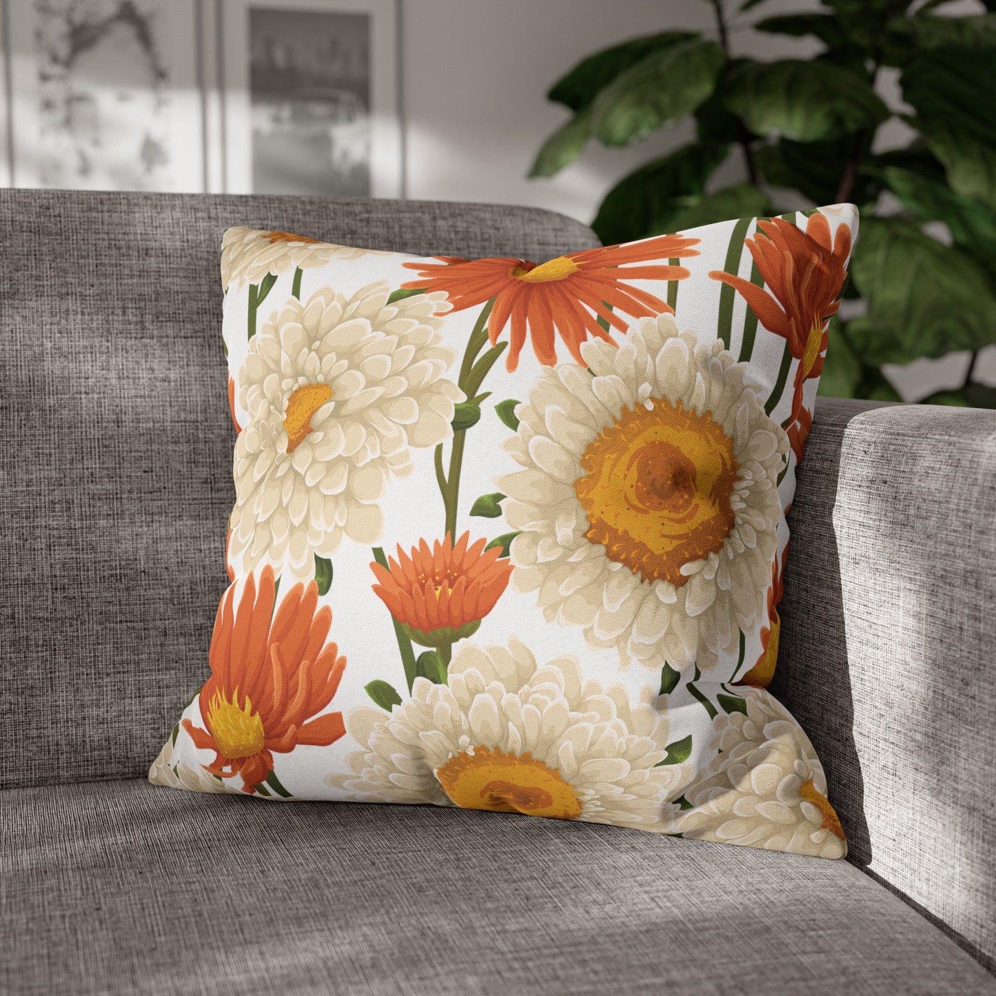 Floral Poly Pillowcase