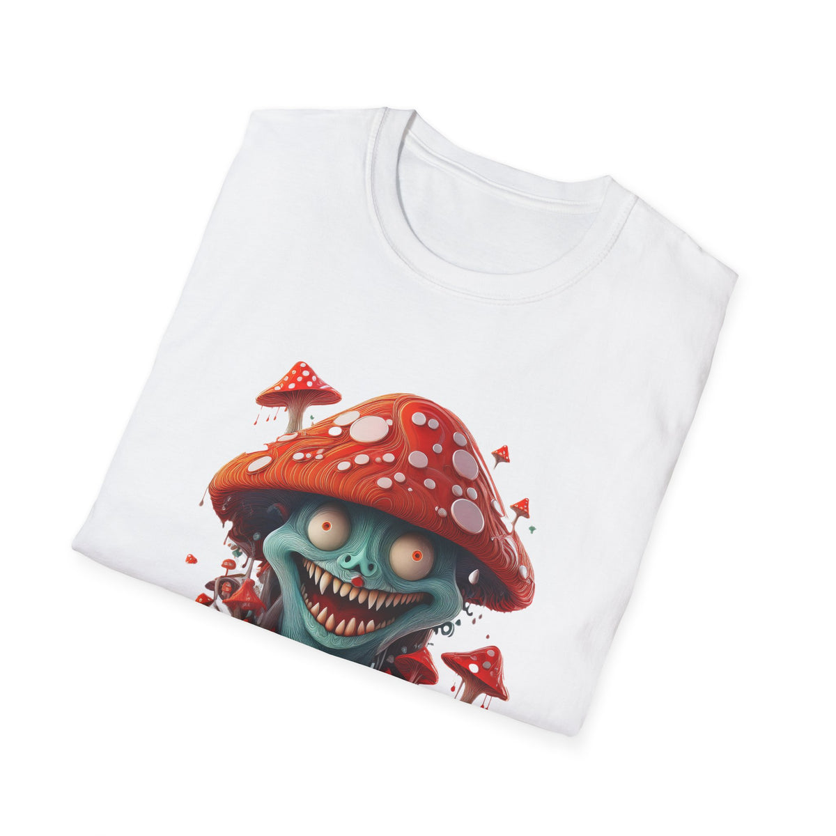Funny Mashroom Cartoon  Graphic Tee Gildan Unisex 100 Cotton Tee Shirt c25