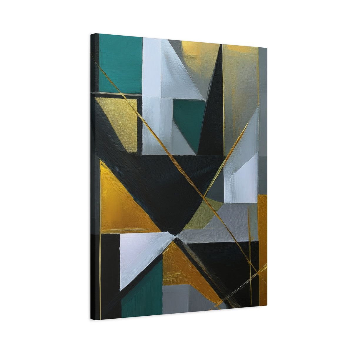 Abstract Geometric Painting Print Canvas 20x24,20x30,24x30 24x32,24x36,30x40 32x48,36x48,40x60 Pine-Wood Inner Frame ABS-77